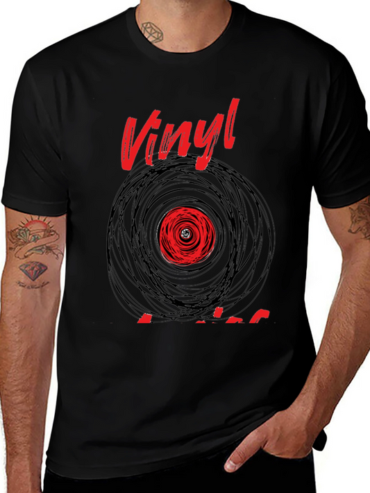 Vinyl Record Graphic Tee - Music Lover T-Shirt