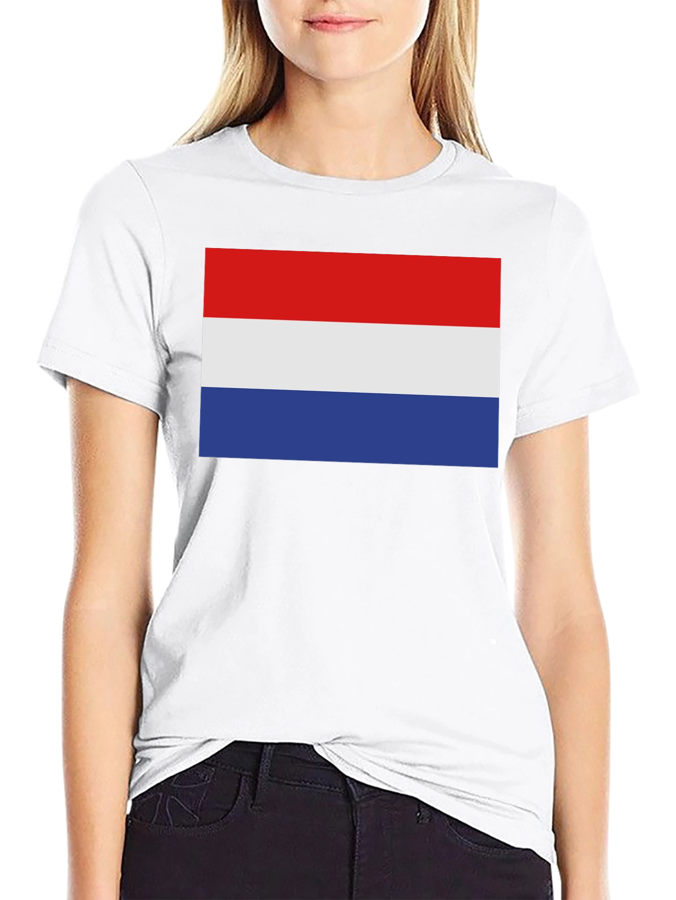 Netherlands Flag T-Shirt - Black