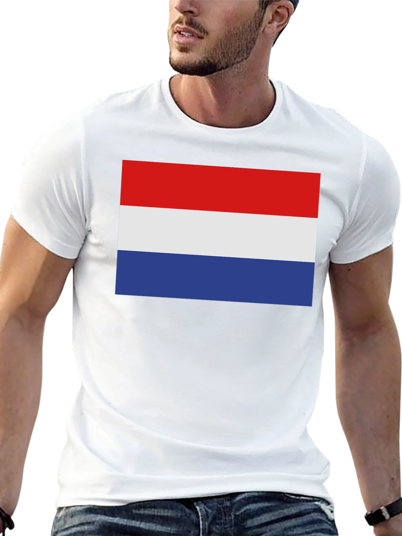 Netherlands Flag T-Shirt - Black