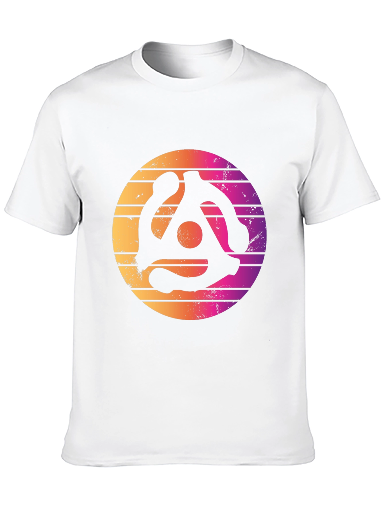 Retro Vinyl Record Adapter Graphic T-Shirt