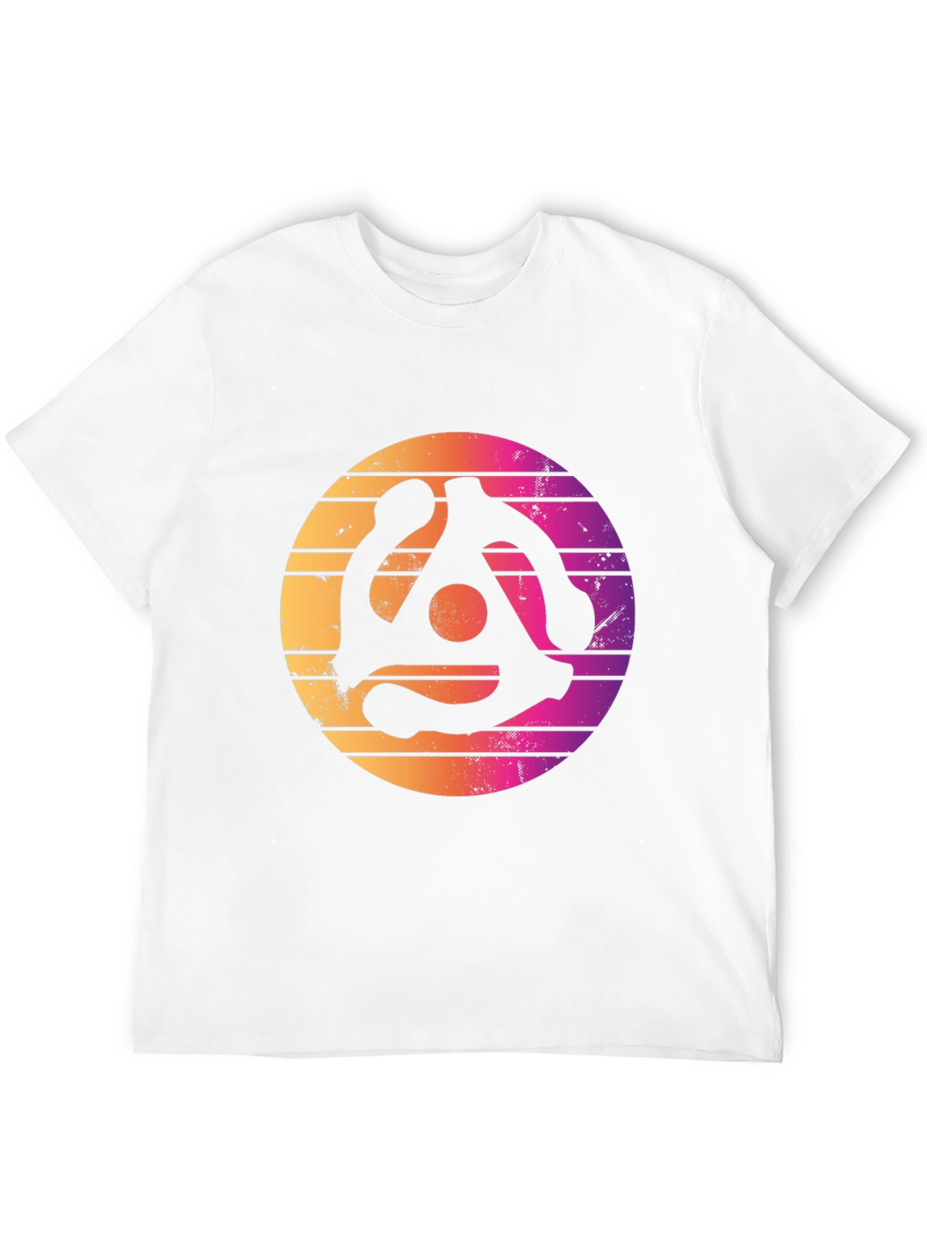 Retro Vinyl Record Adapter Graphic T-Shirt