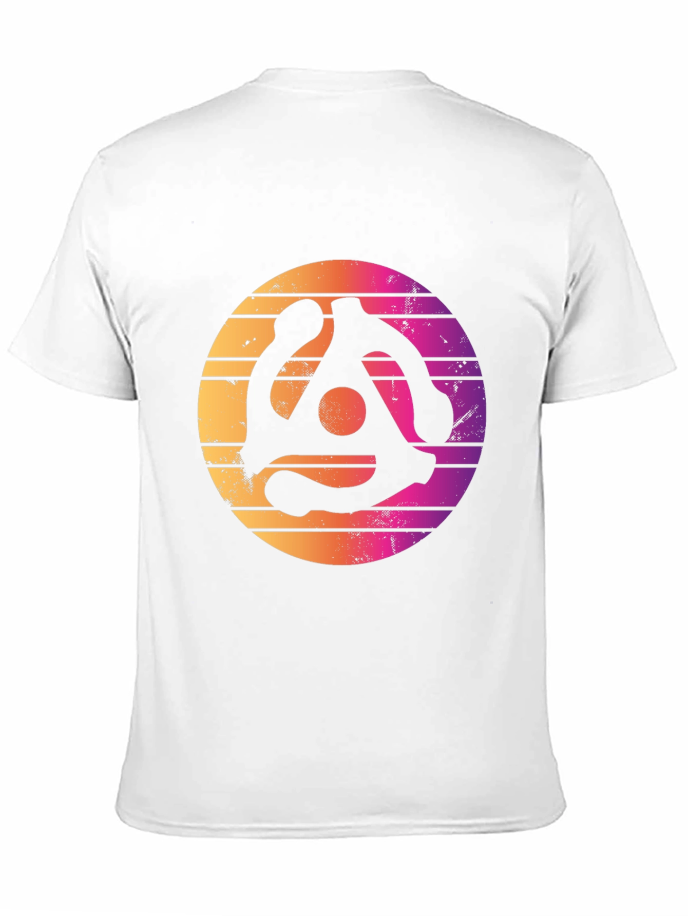 Retro Vinyl Record Adapter Graphic T-Shirt