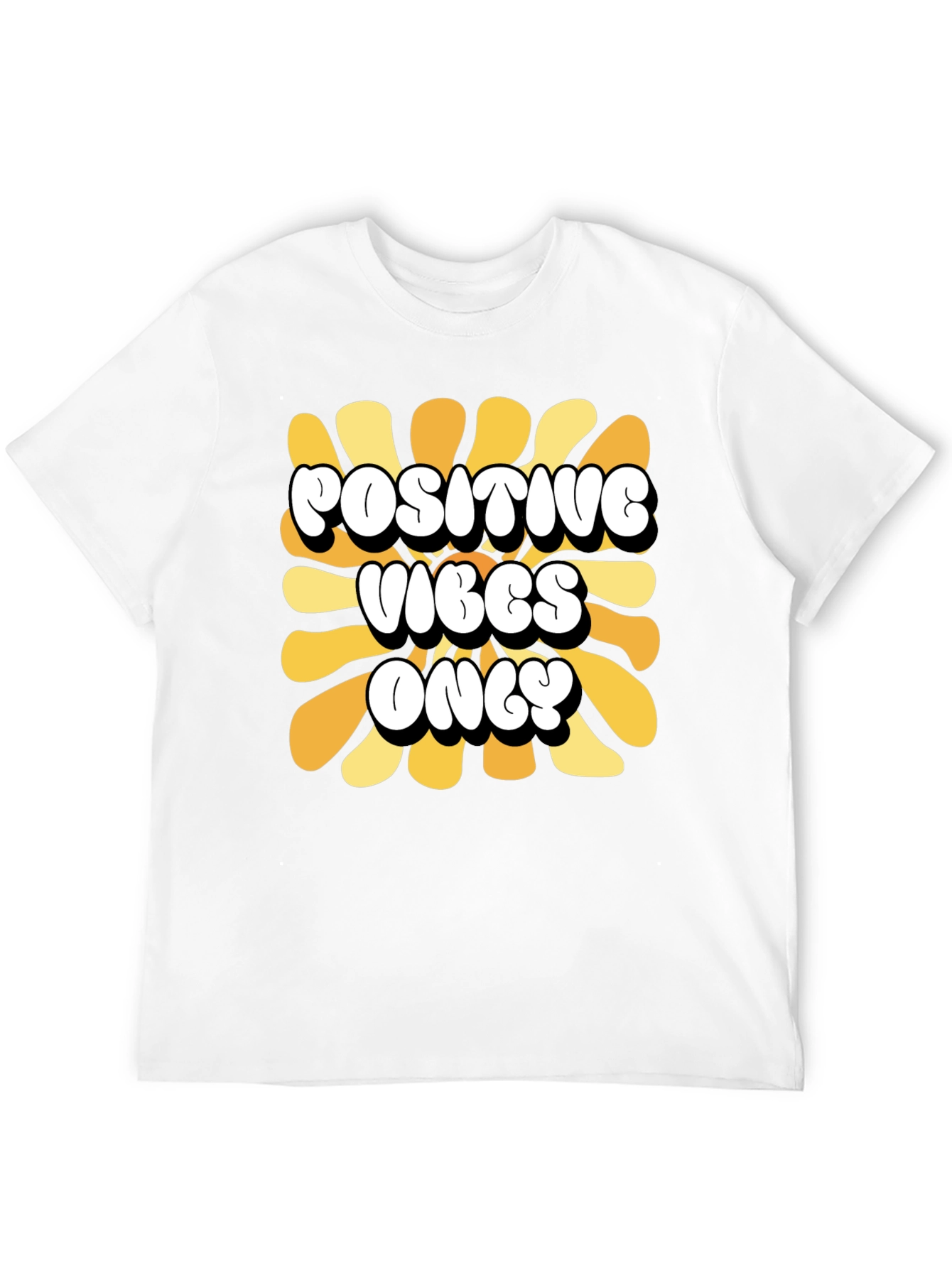 Positive Vibes Only Retro Graphic Tee