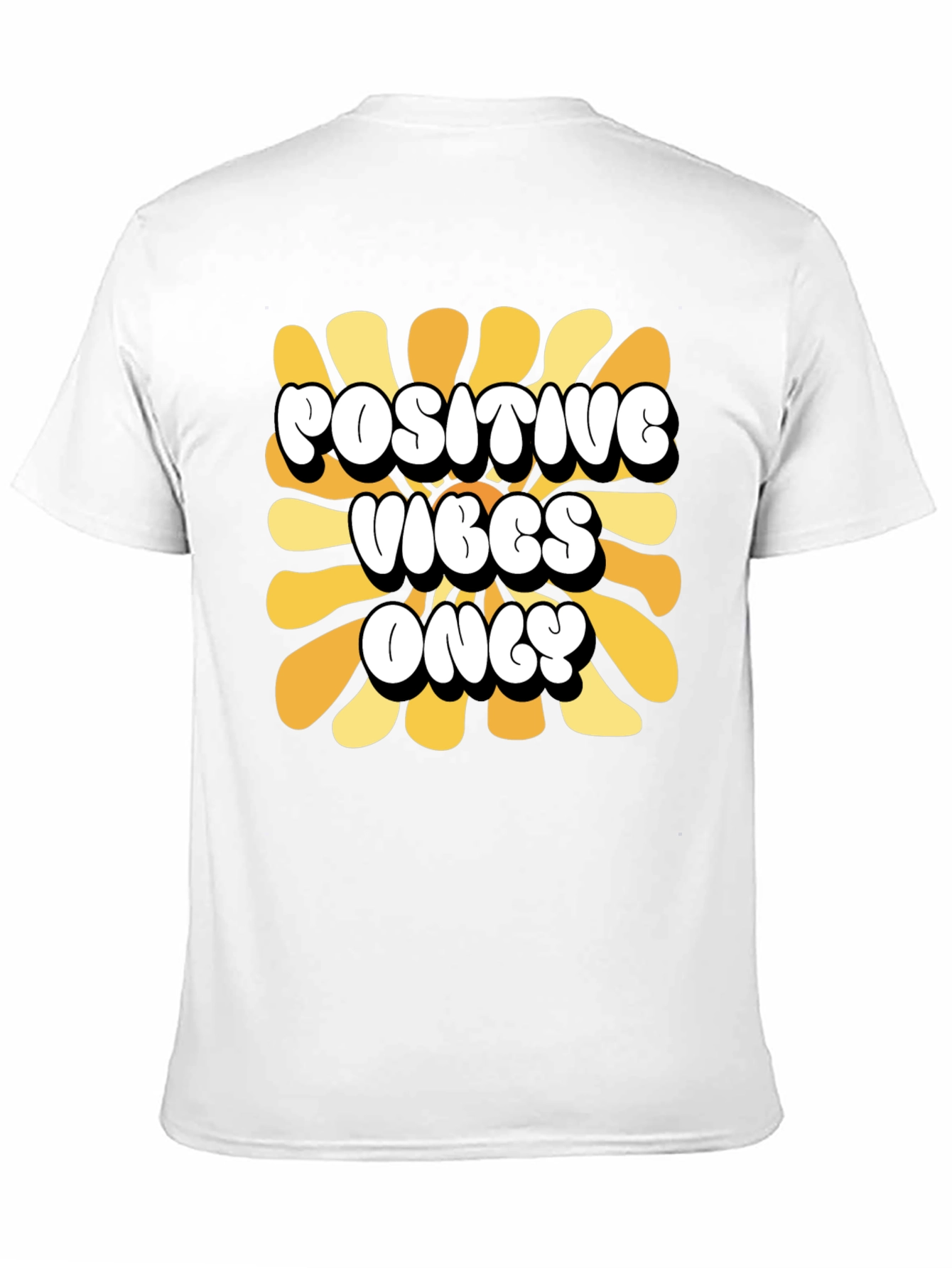 Positive Vibes Only Retro Graphic Tee