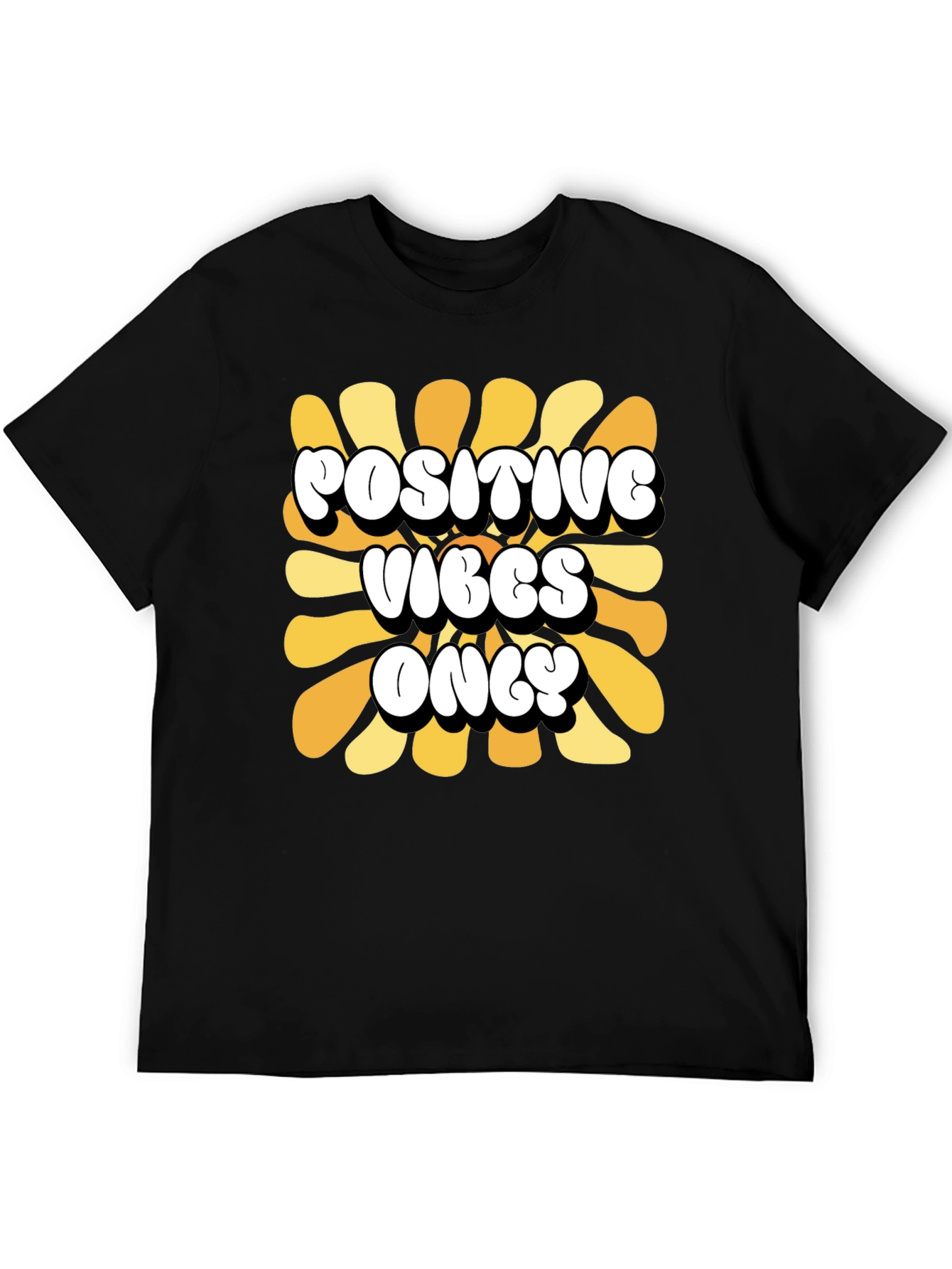 Positive Vibes Only Retro Graphic Tee