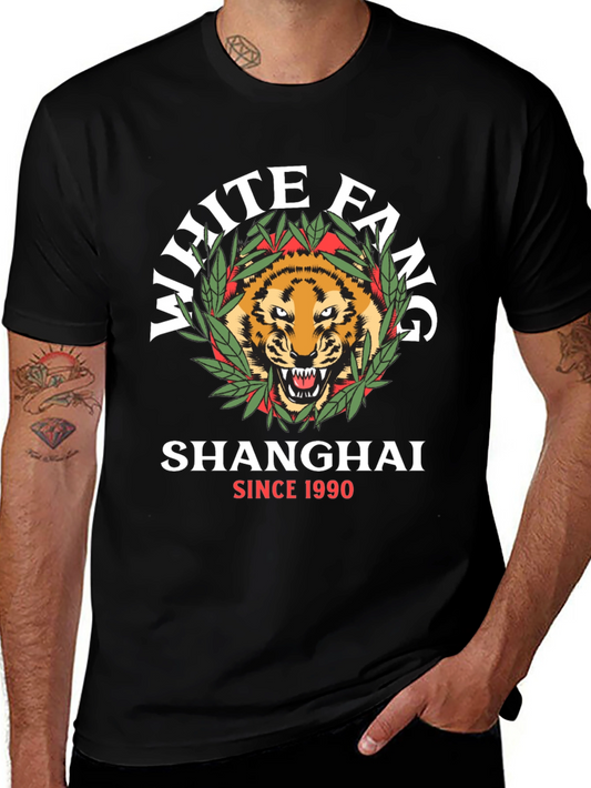 White Fang Shanghai Tiger Graphic Tee