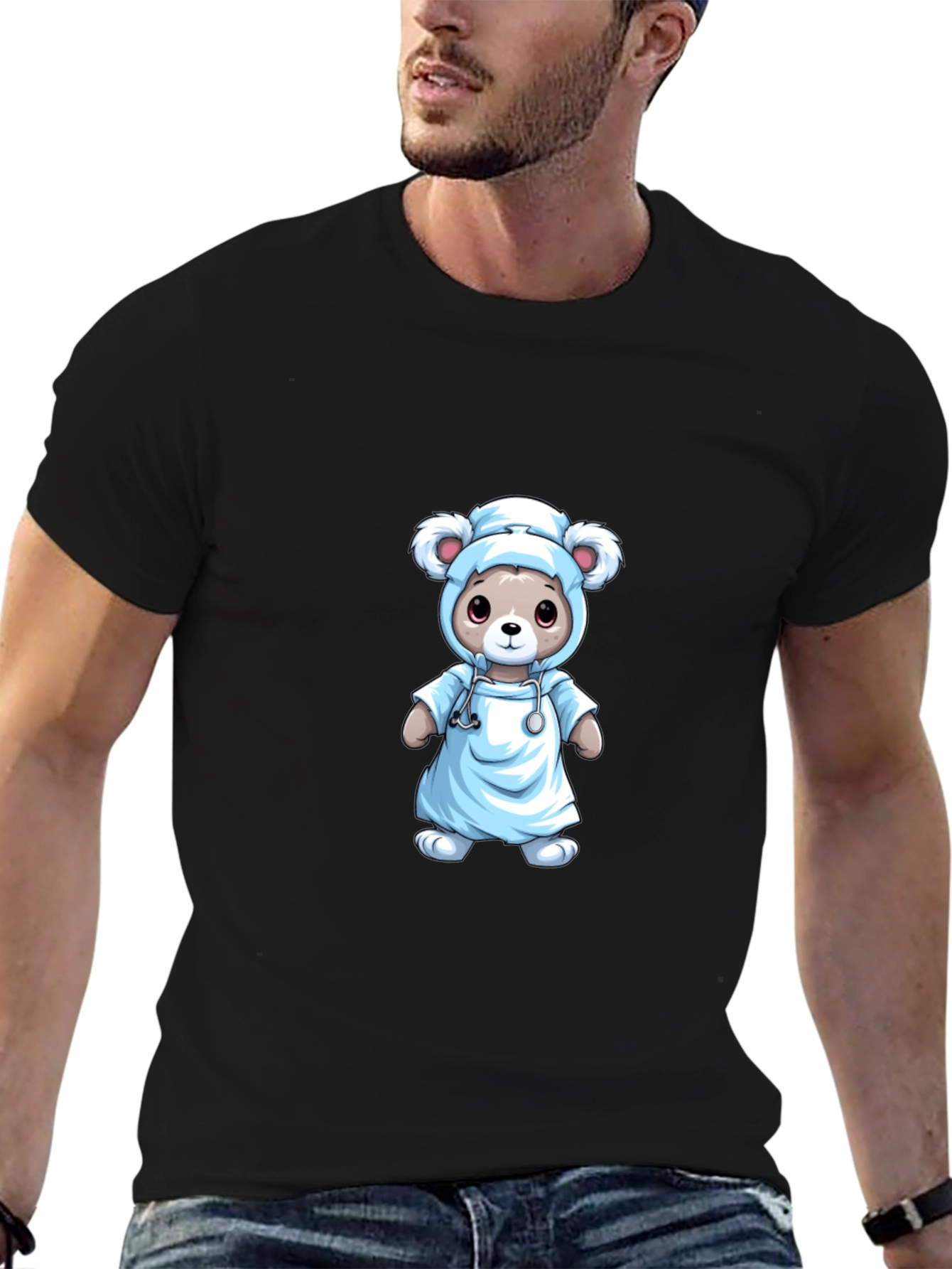 Nurse Bear T-Shirt - Medical Cute Animal Tee
