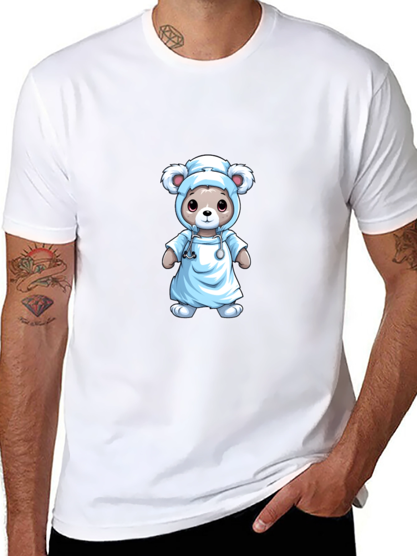 Nurse Bear T-Shirt - Medical Cute Animal Tee