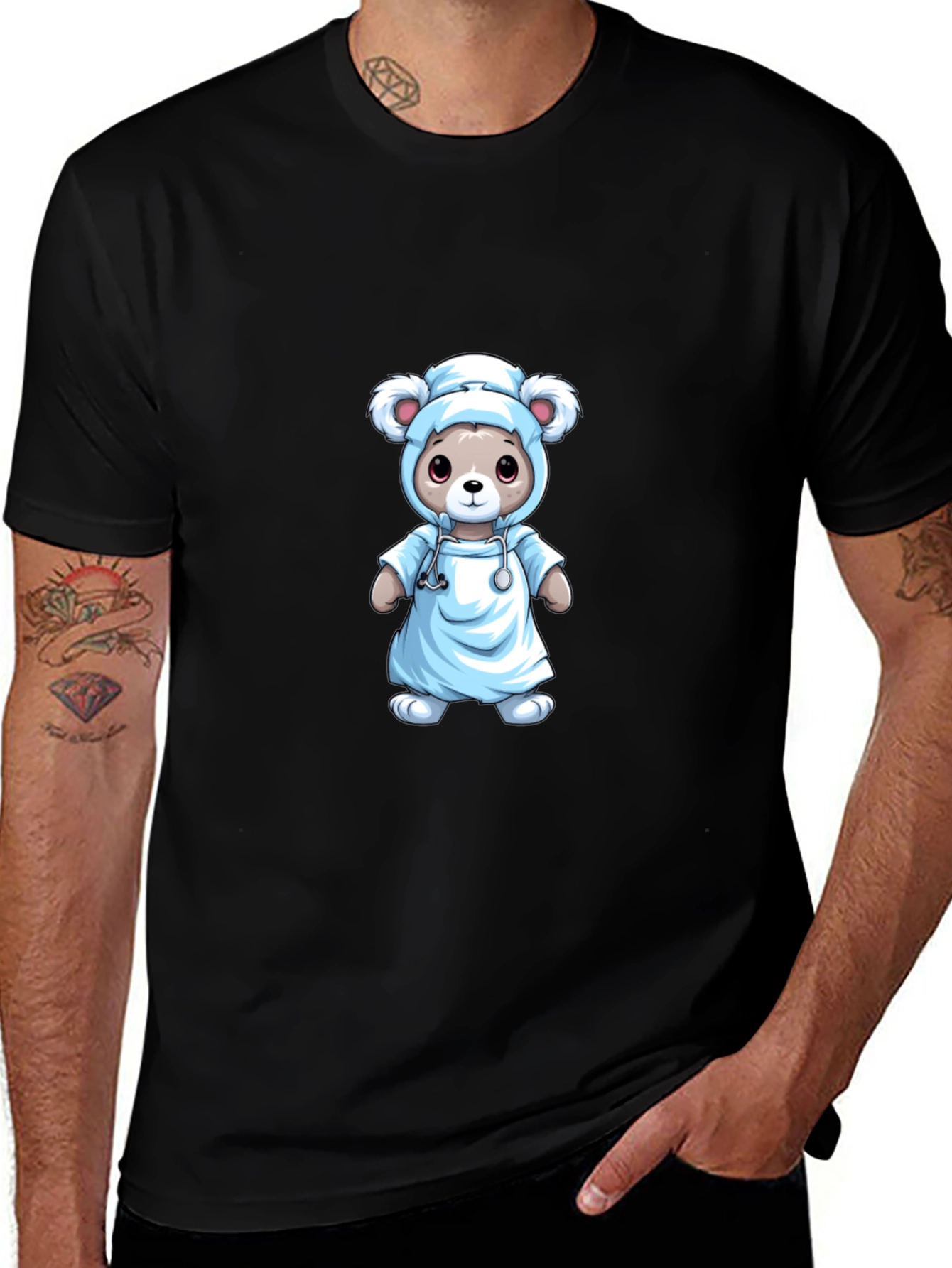 Nurse Bear T-Shirt - Medical Cute Animal Tee