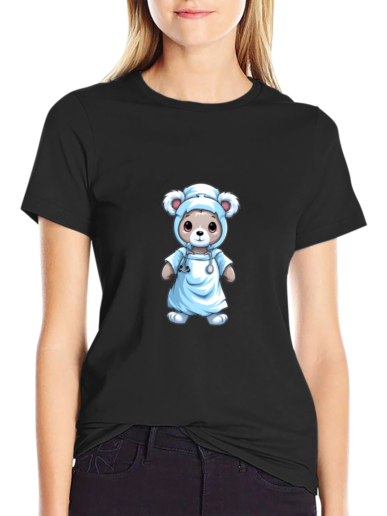 Nurse Bear T-Shirt - Medical Cute Animal Tee
