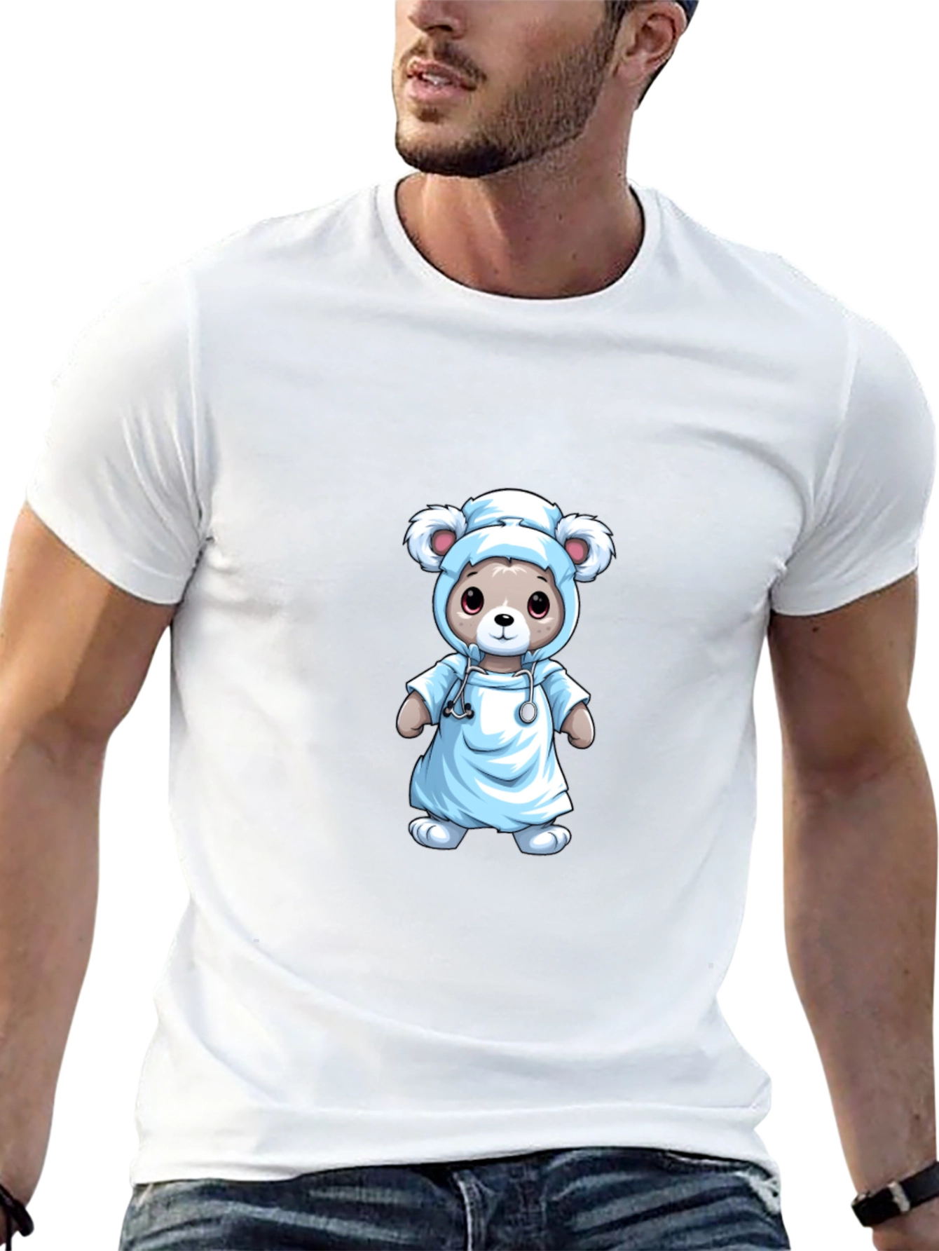 Nurse Bear T-Shirt - Medical Cute Animal Tee
