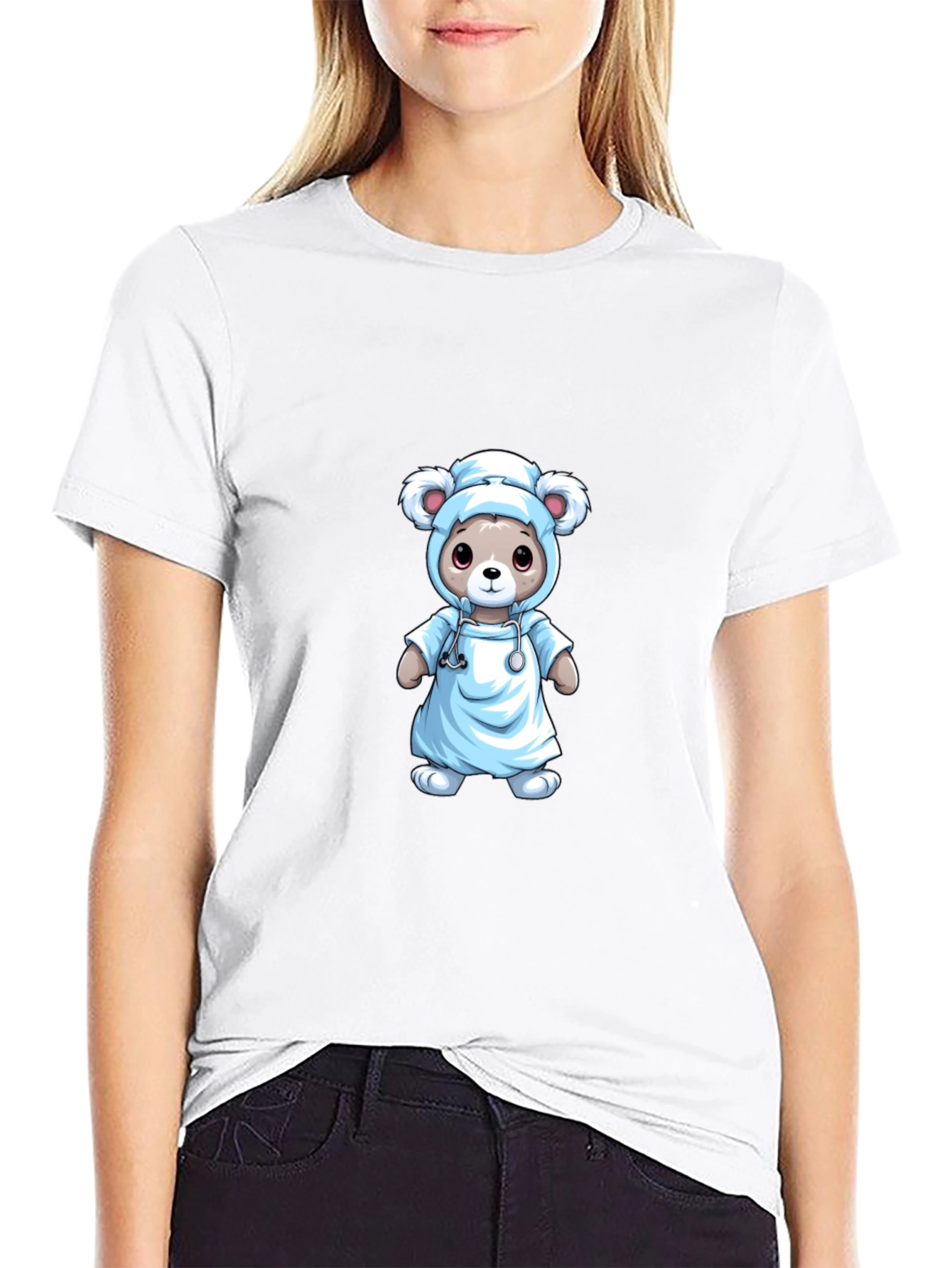 Nurse Bear T-Shirt - Medical Cute Animal Tee