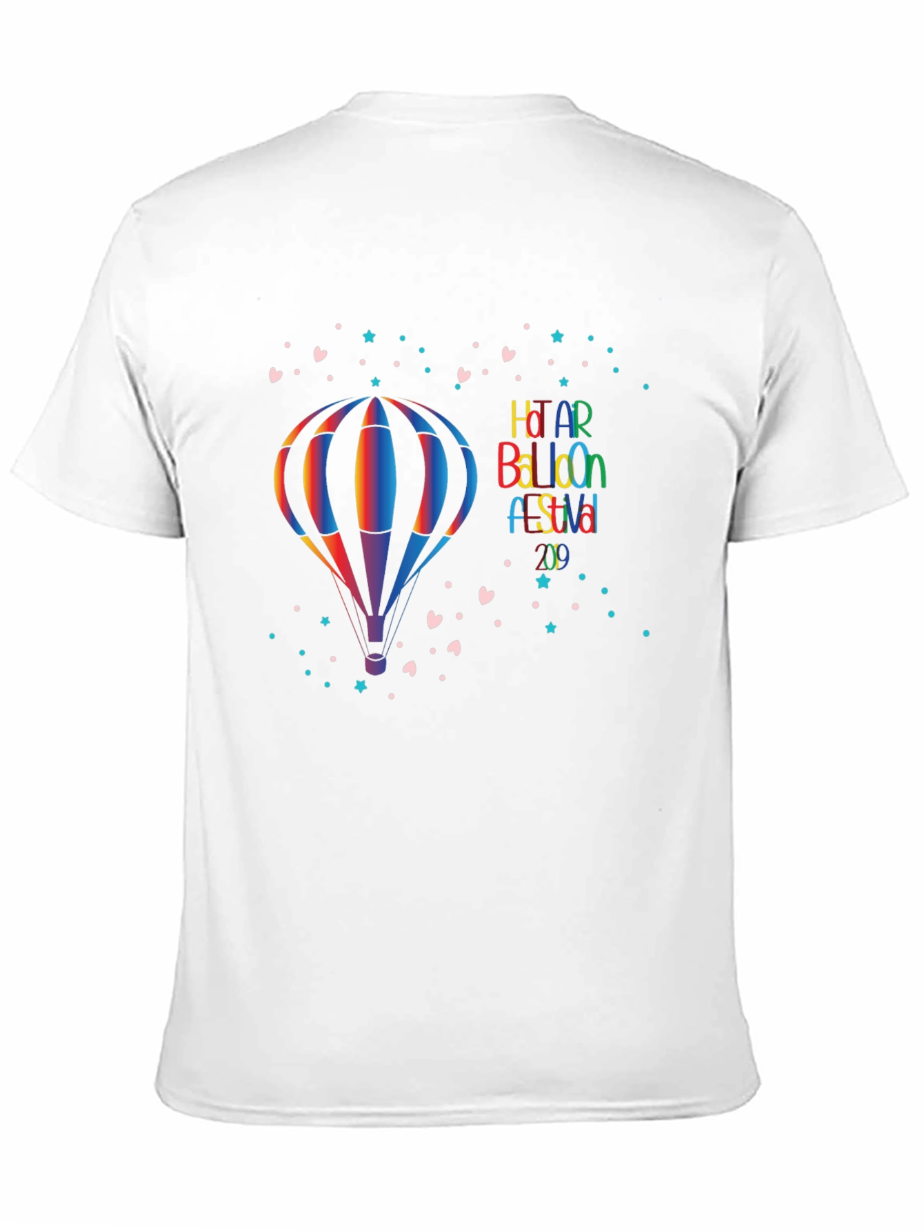 Rainbow Hot Air Balloon Festival Graphic Tee
