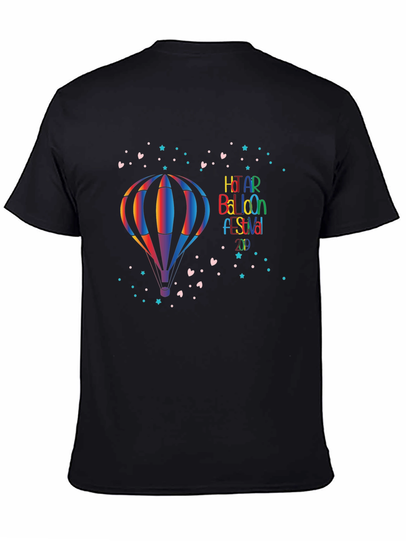 Rainbow Hot Air Balloon Festival Graphic Tee