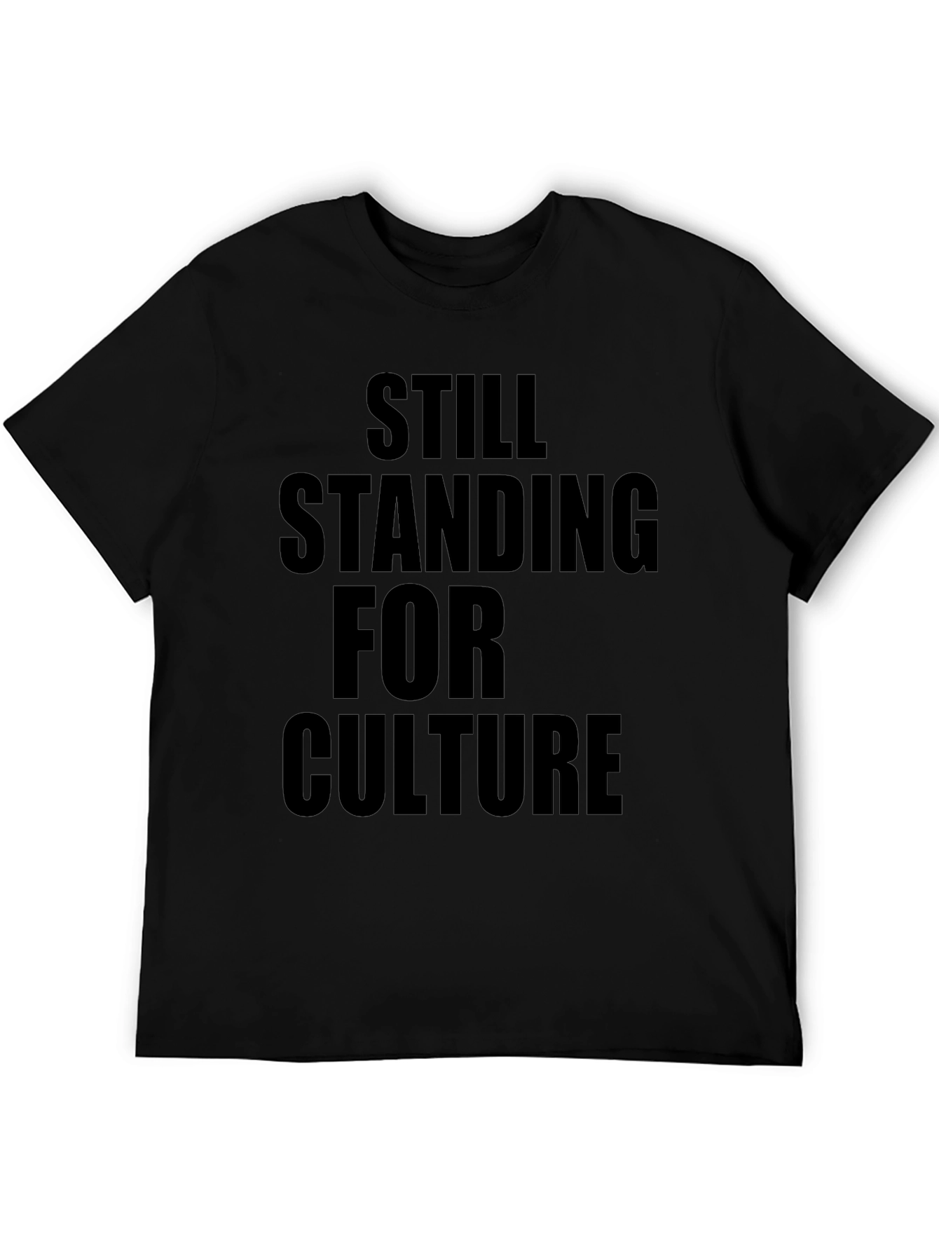 Still Standing for Culture Graphic Tee - Black