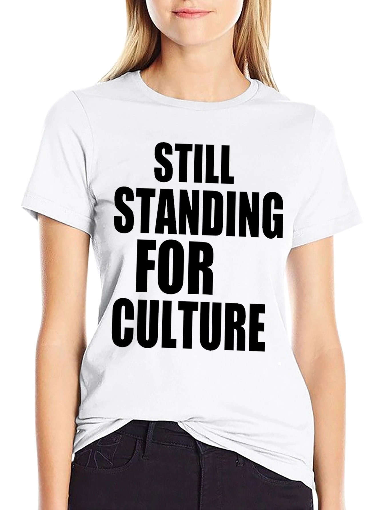 Still Standing for Culture Graphic Tee - Black
