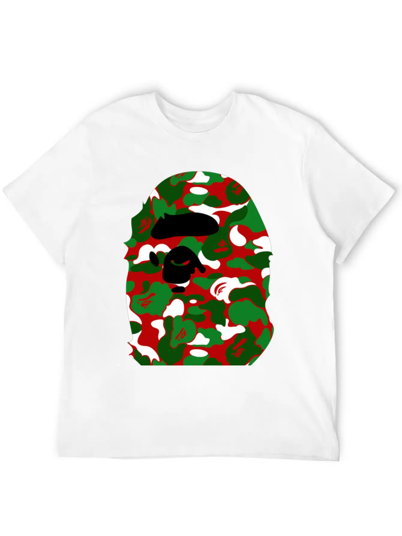 A Bathing Ape Camo Big Ape Head 2016 Basic Graphic T-Shirt – Daily Comfort In Soft Cotton