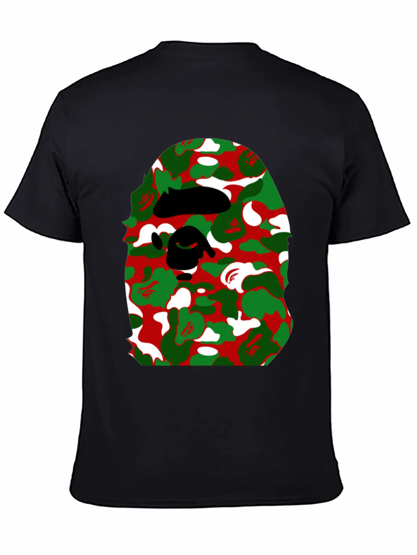 A Bathing Ape Camo Big Ape Head 2016 Basic Graphic T-Shirt – Daily Comfort In Soft Cotton
