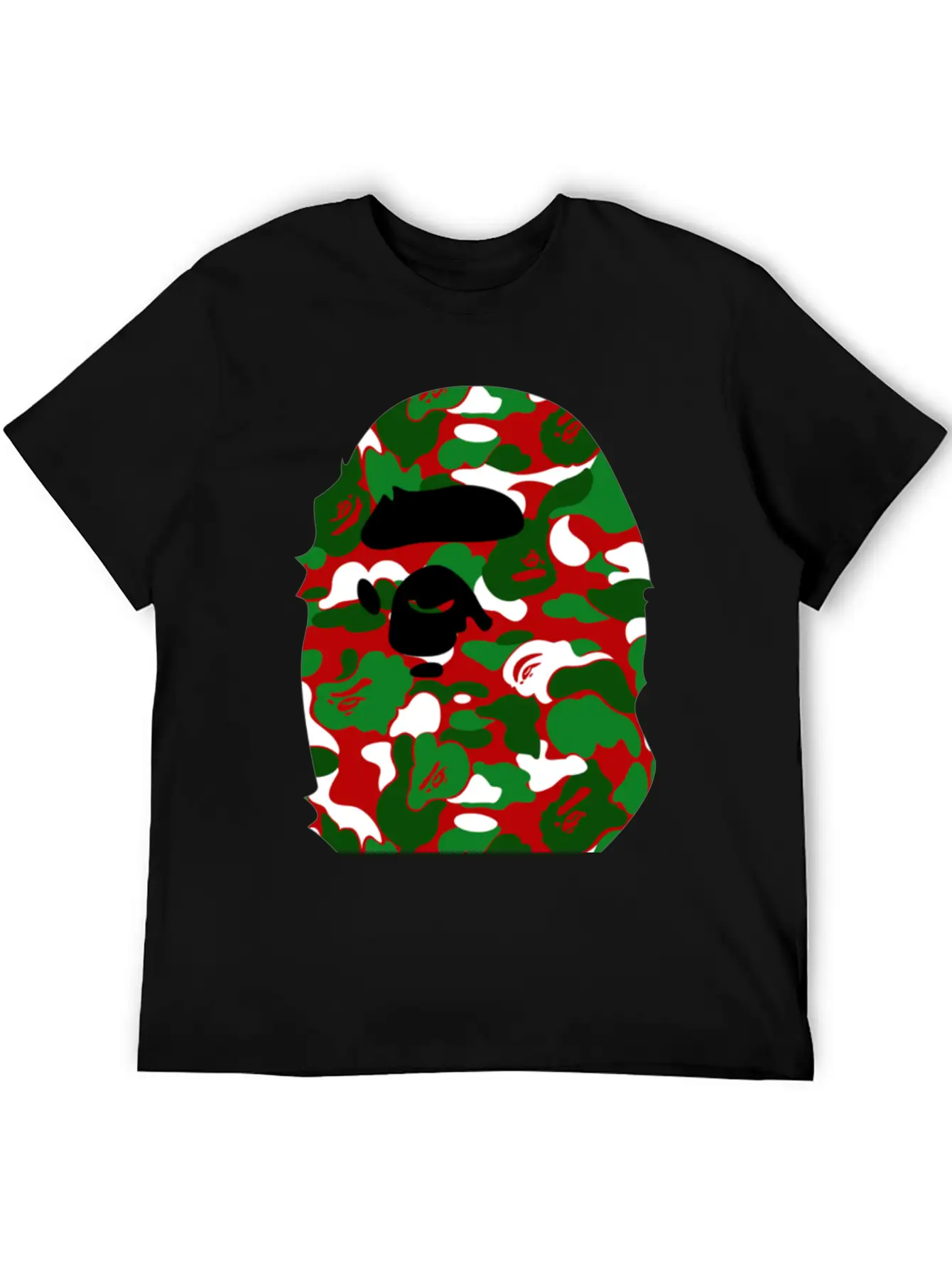 A Bathing Ape Camo Big Ape Head 2016 Basic Graphic T-Shirt – Daily Comfort In Soft Cotton