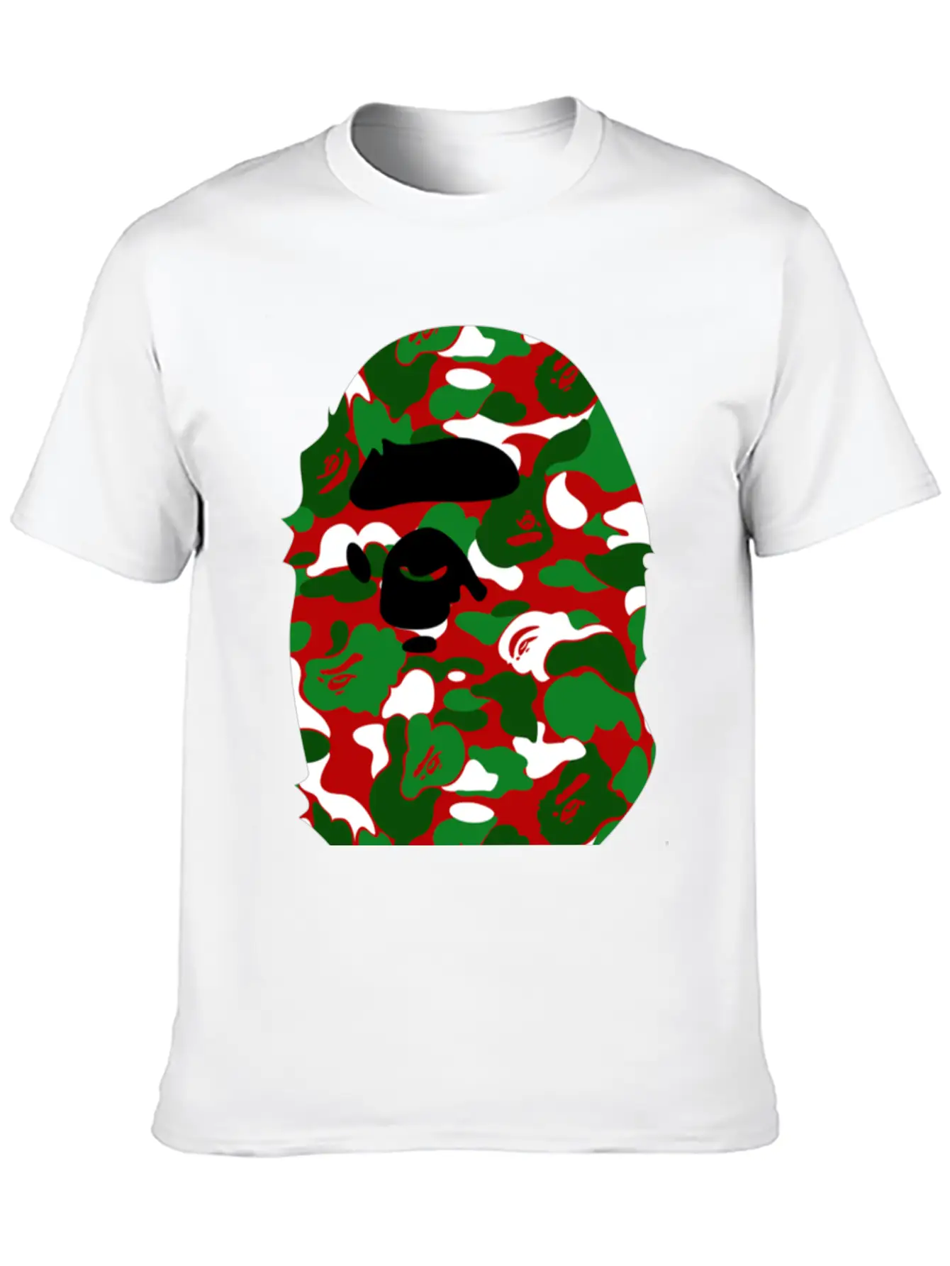 A Bathing Ape Camo Big Ape Head 2016 Basic Graphic T-Shirt – Daily Comfort In Soft Cotton