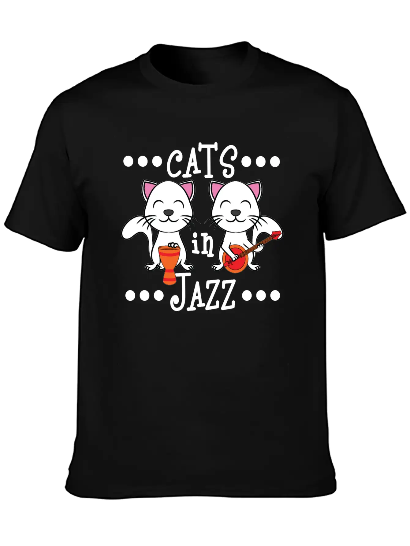 A Cute Cat Tee For Animal And Music Lovers Saying Soft Cotton Short Sleeve Tee – Unisex Wardrobe Staple