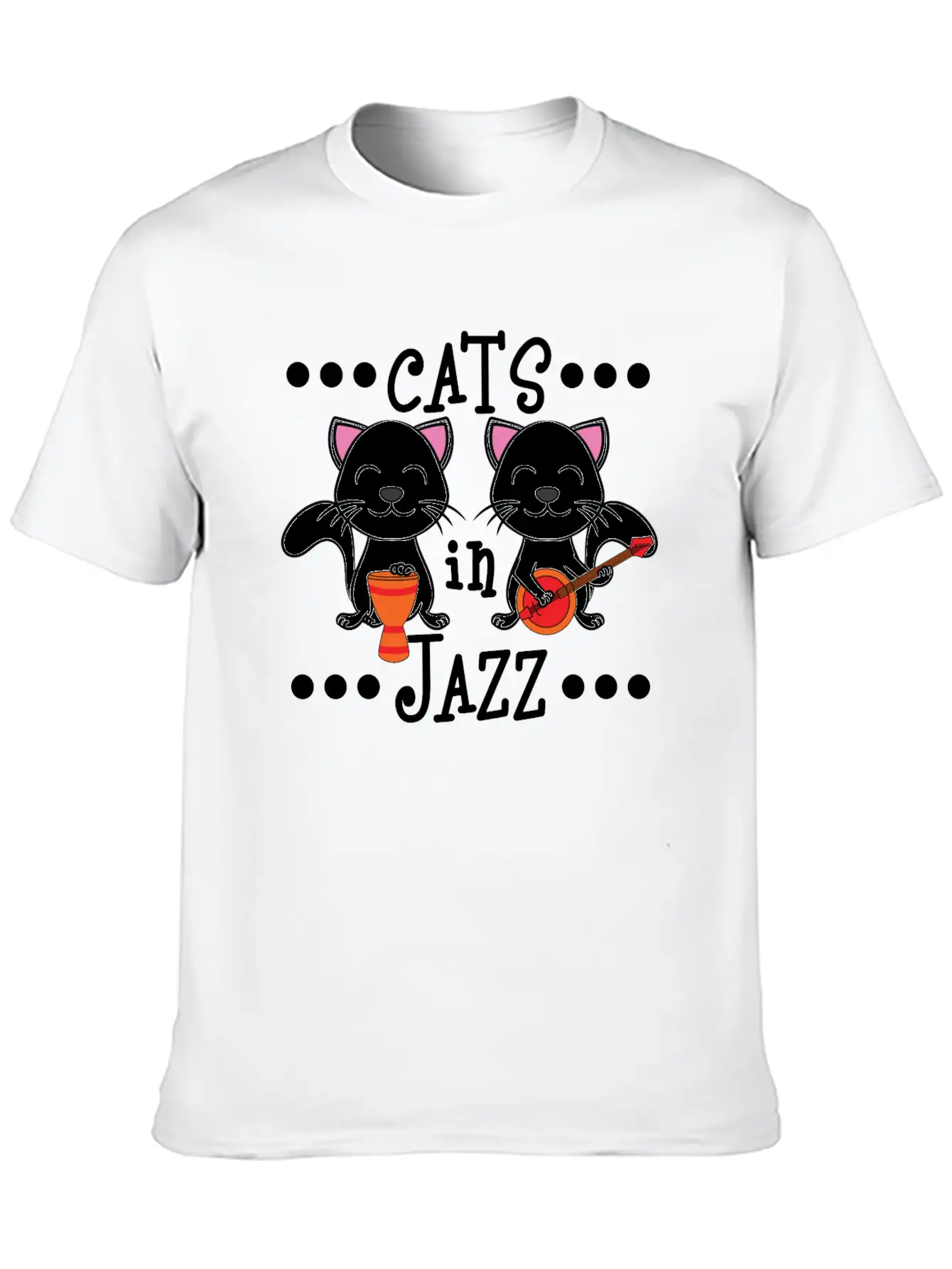 A Cute Cat Tee For Animal And Music Lovers Saying Soft Cotton Short Sleeve Tee – Unisex Wardrobe Staple
