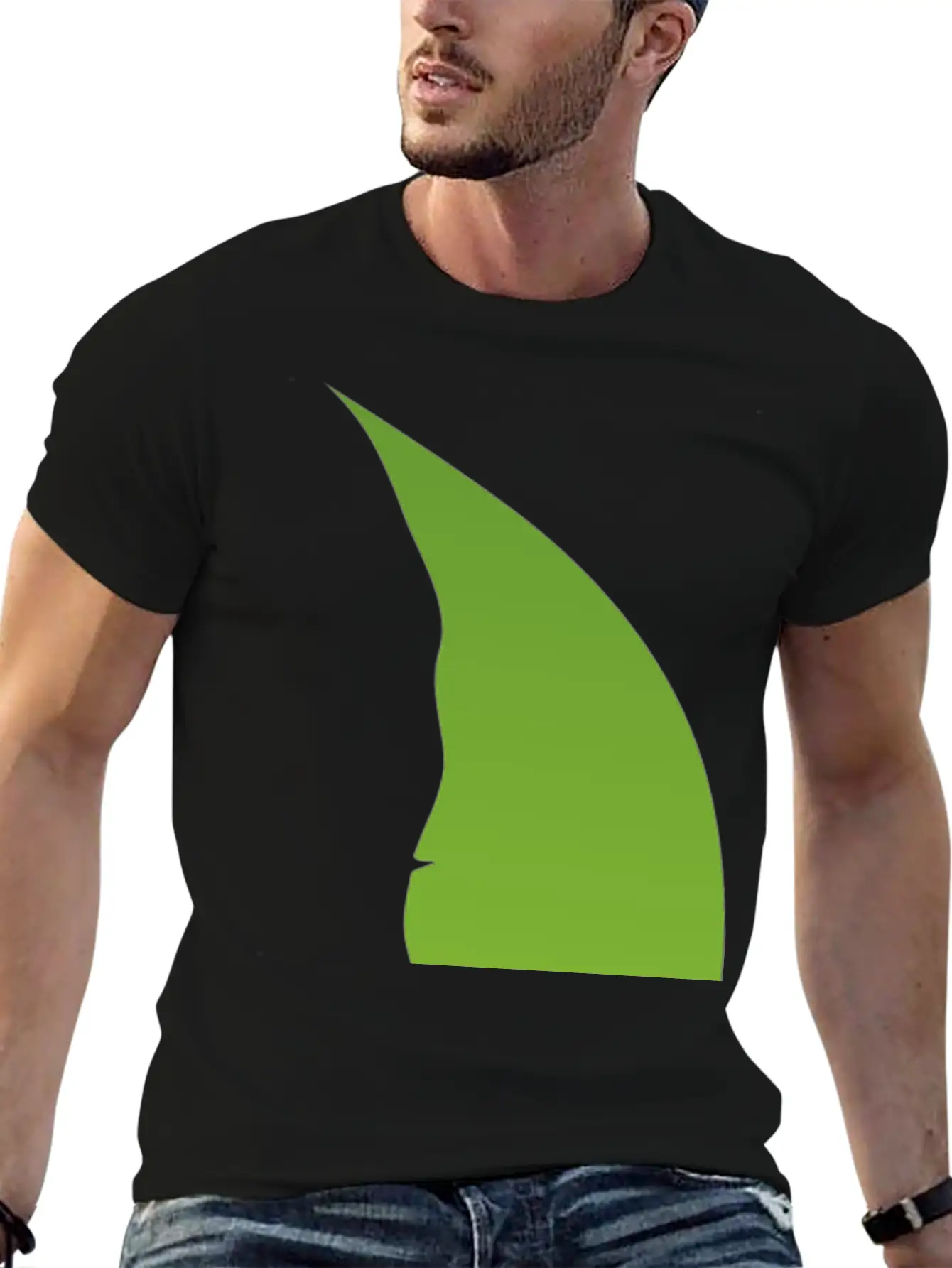 A FACE IN A TREE LEAF Unisex Casual T-Shirt – Clean Design For Daily Comfort