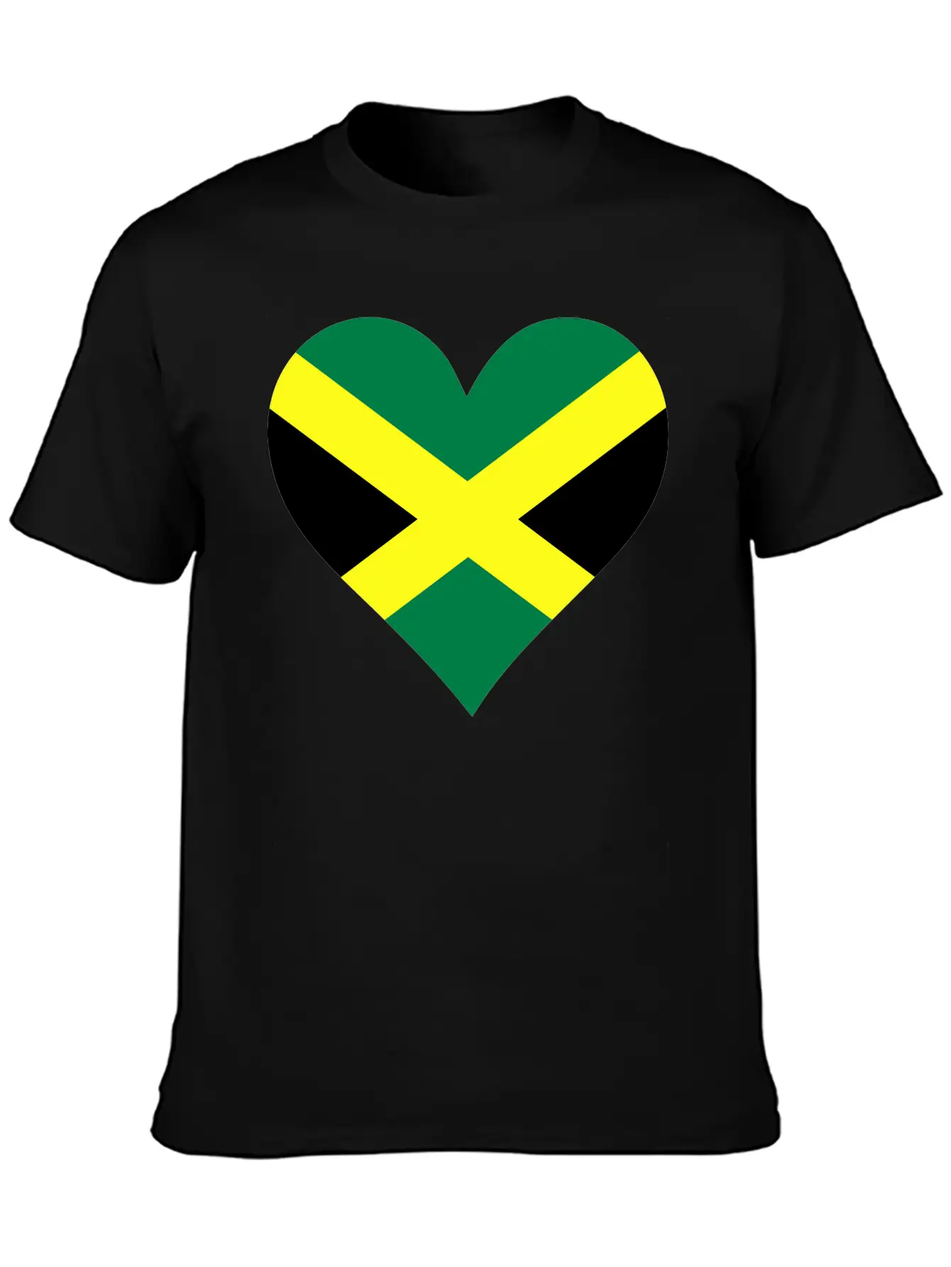 A Heart For Jamaica Lightweight Cotton T-Shirt – Daily Comfort Graphic Shirt