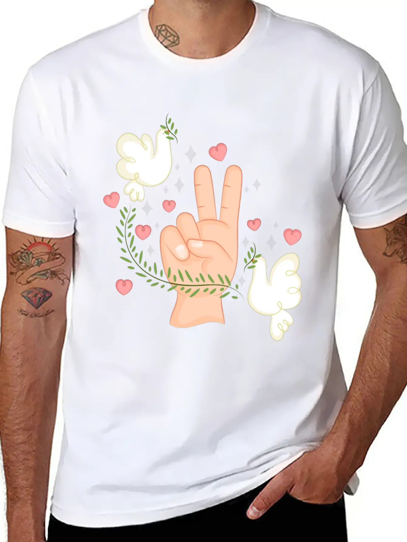 A Journey Towards Inner And Global Peace Stylish Everyday T-Shirt – Unisex Basic Cotton Tee