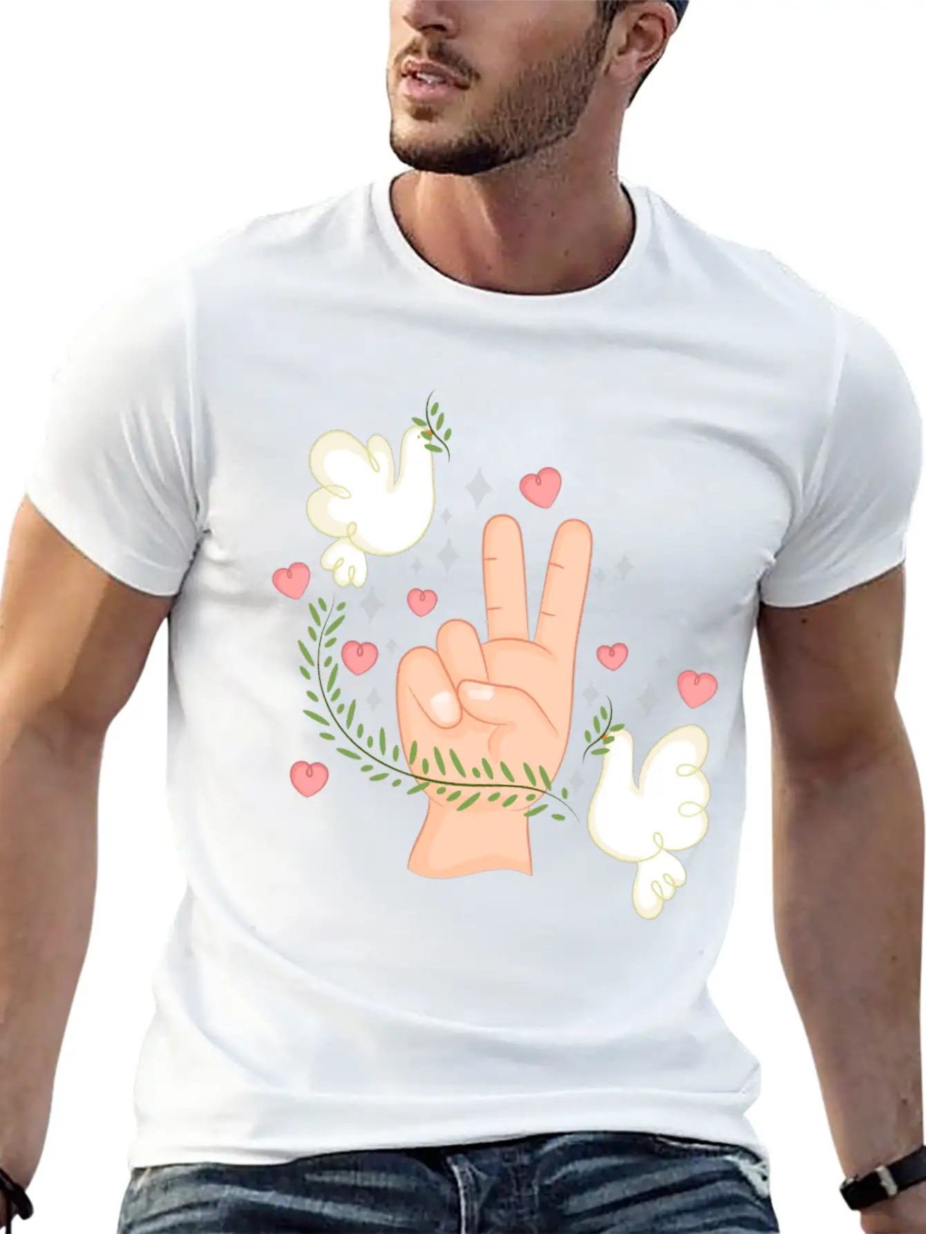 A Journey Towards Inner And Global Peace Stylish Everyday T-Shirt – Unisex Basic Cotton Tee