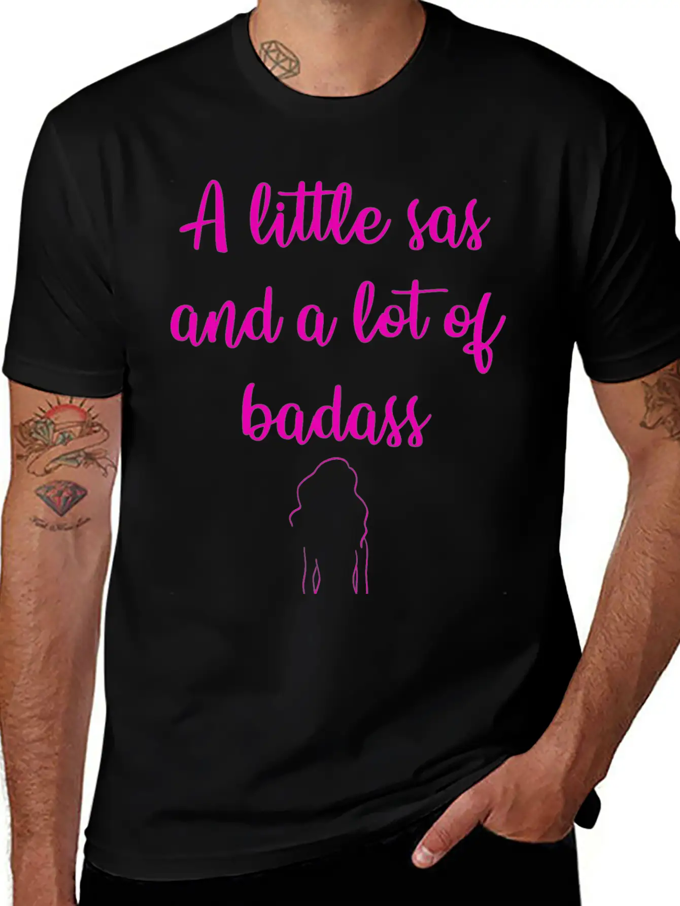 A Little Sas, A Lot Of Badass. Sassy Since Birth. Soft Cotton Short Sleeve Tee – Unisex Wardrobe Staple
