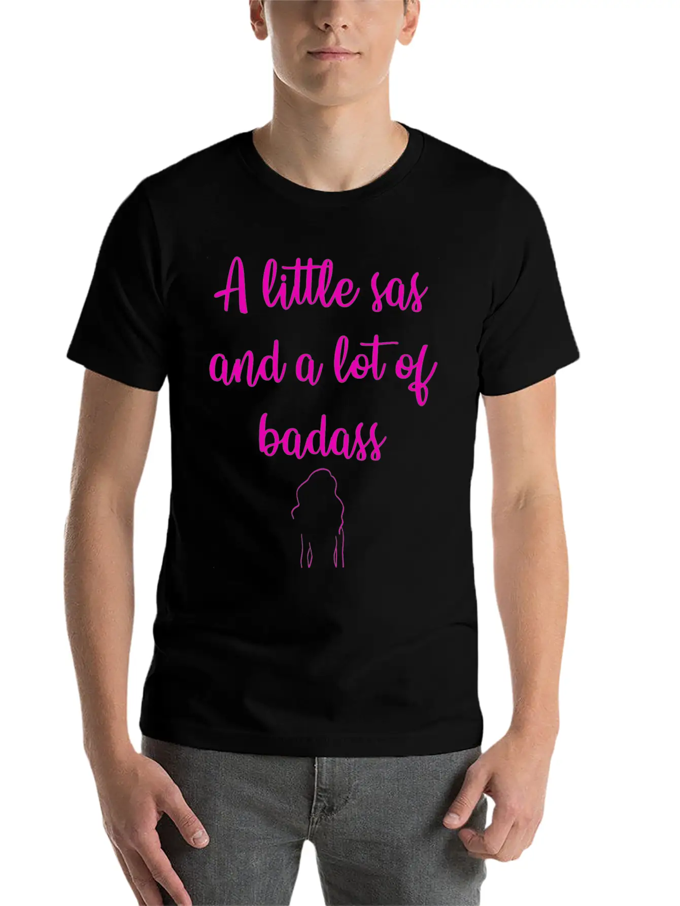 A Little Sas, A Lot Of Badass. Sassy Since Birth. Soft Cotton Short Sleeve Tee – Unisex Wardrobe Staple