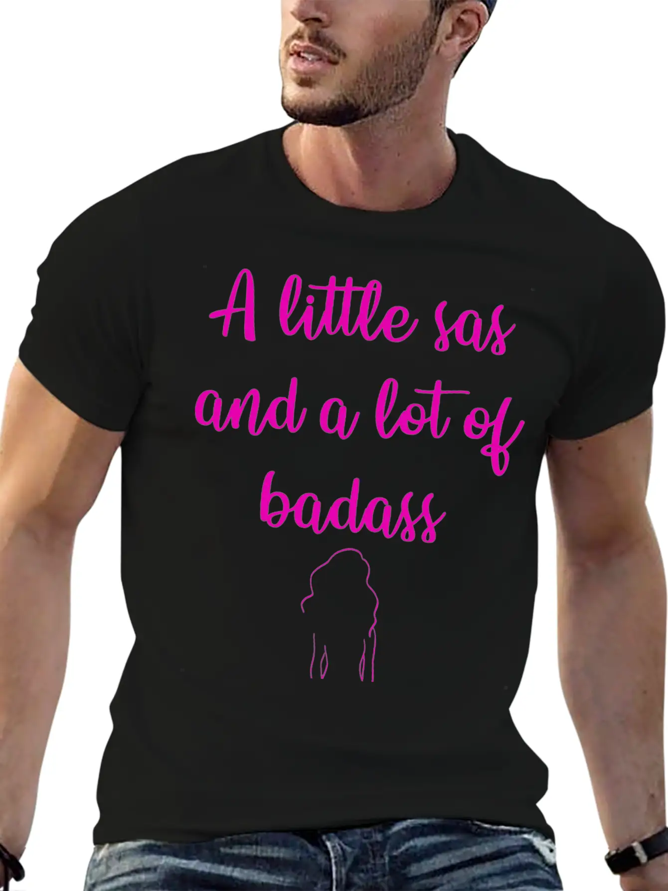 A Little Sas, A Lot Of Badass. Sassy Since Birth. Soft Cotton Short Sleeve Tee – Unisex Wardrobe Staple