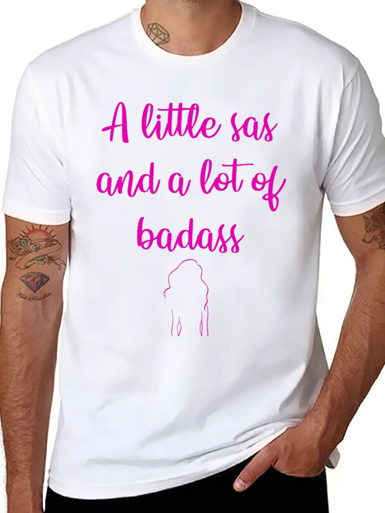 A Little Sas, A Lot Of Badass. Sassy Since Birth. Soft Cotton Short Sleeve Tee – Unisex Wardrobe Staple