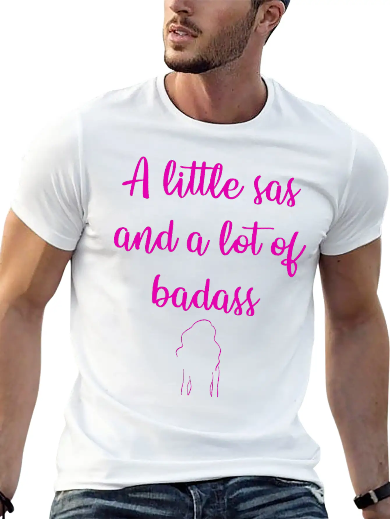 A Little Sas, A Lot Of Badass. Sassy Since Birth. Soft Cotton Short Sleeve Tee – Unisex Wardrobe Staple