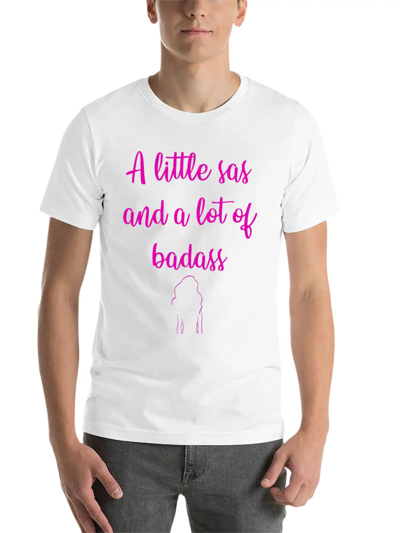 A Little Sas, A Lot Of Badass. Sassy Since Birth. Soft Cotton Short Sleeve Tee – Unisex Wardrobe Staple