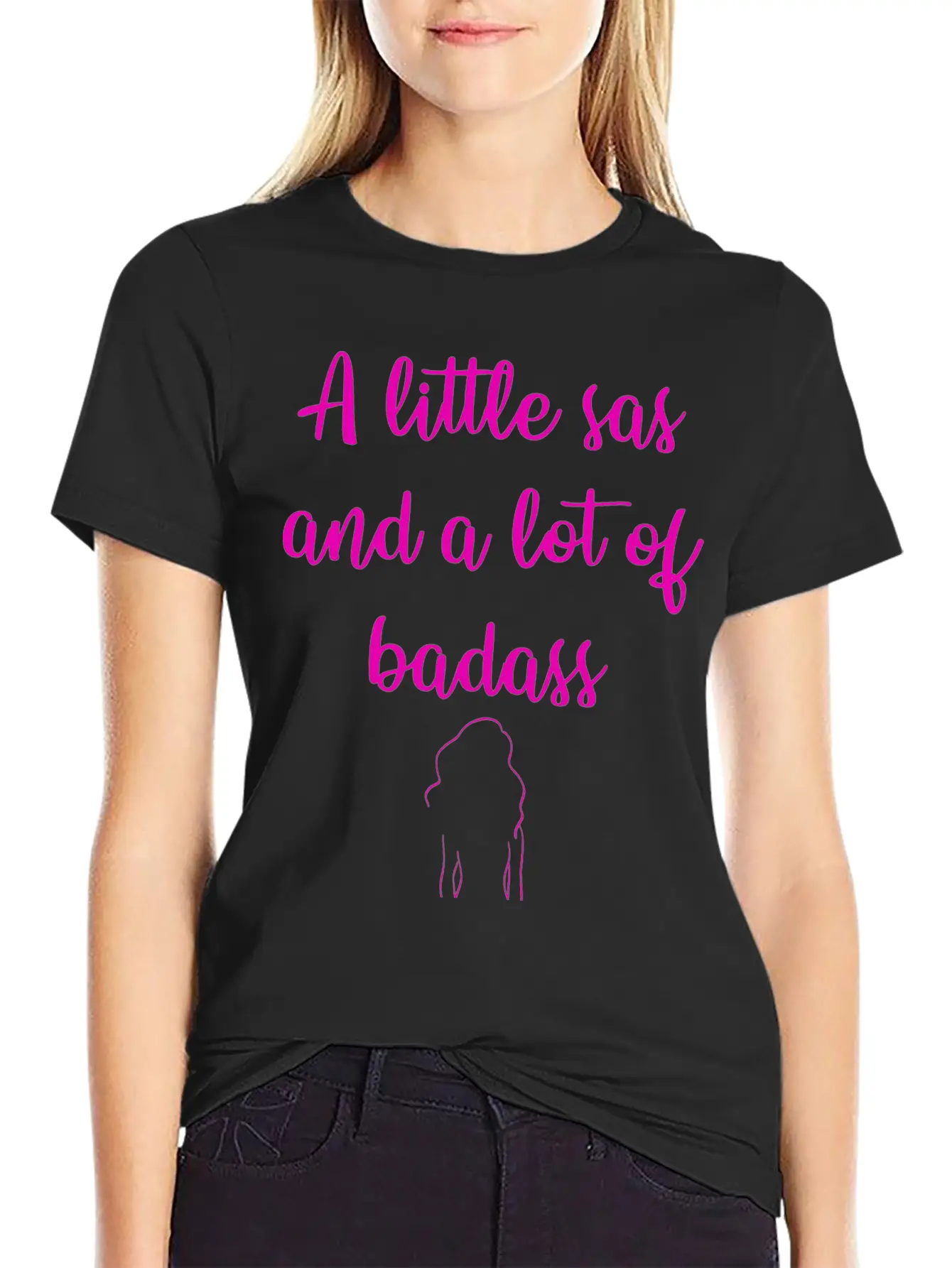 A Little Sas, A Lot Of Badass. Sassy Since Birth. Soft Cotton Short Sleeve Tee – Unisex Wardrobe Staple