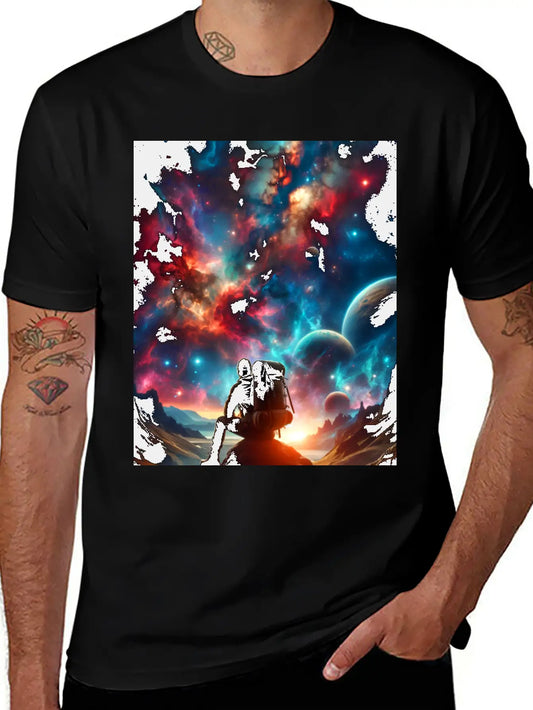 A Lonely Journey In The Embrace Of Infinity. Unisex Casual T-Shirt – Clean Design For Daily Comfort