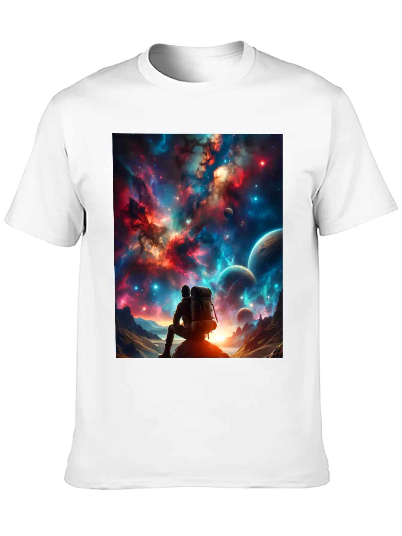 A Lonely Journey In The Embrace Of Infinity. Unisex Casual T-Shirt – Clean Design For Daily Comfort