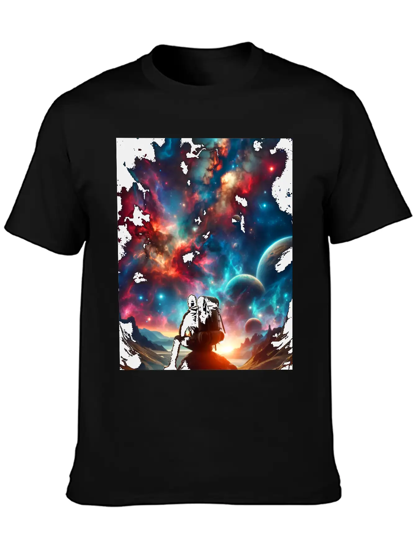 A Lonely Journey In The Embrace Of Infinity. Unisex Casual T-Shirt – Clean Design For Daily Comfort