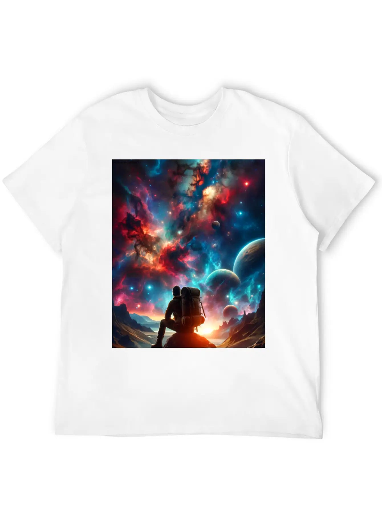 A Lonely Journey In The Embrace Of Infinity. Unisex Casual T-Shirt – Clean Design For Daily Comfort