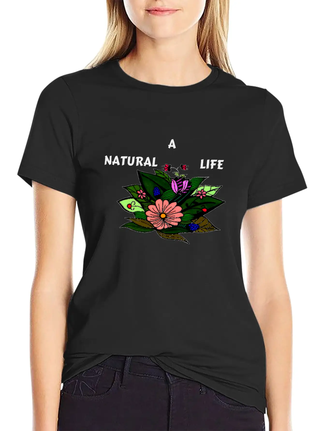 A NATURAL LIFE Modern Fit Casual T-Shirt – Clean And Versatile Design