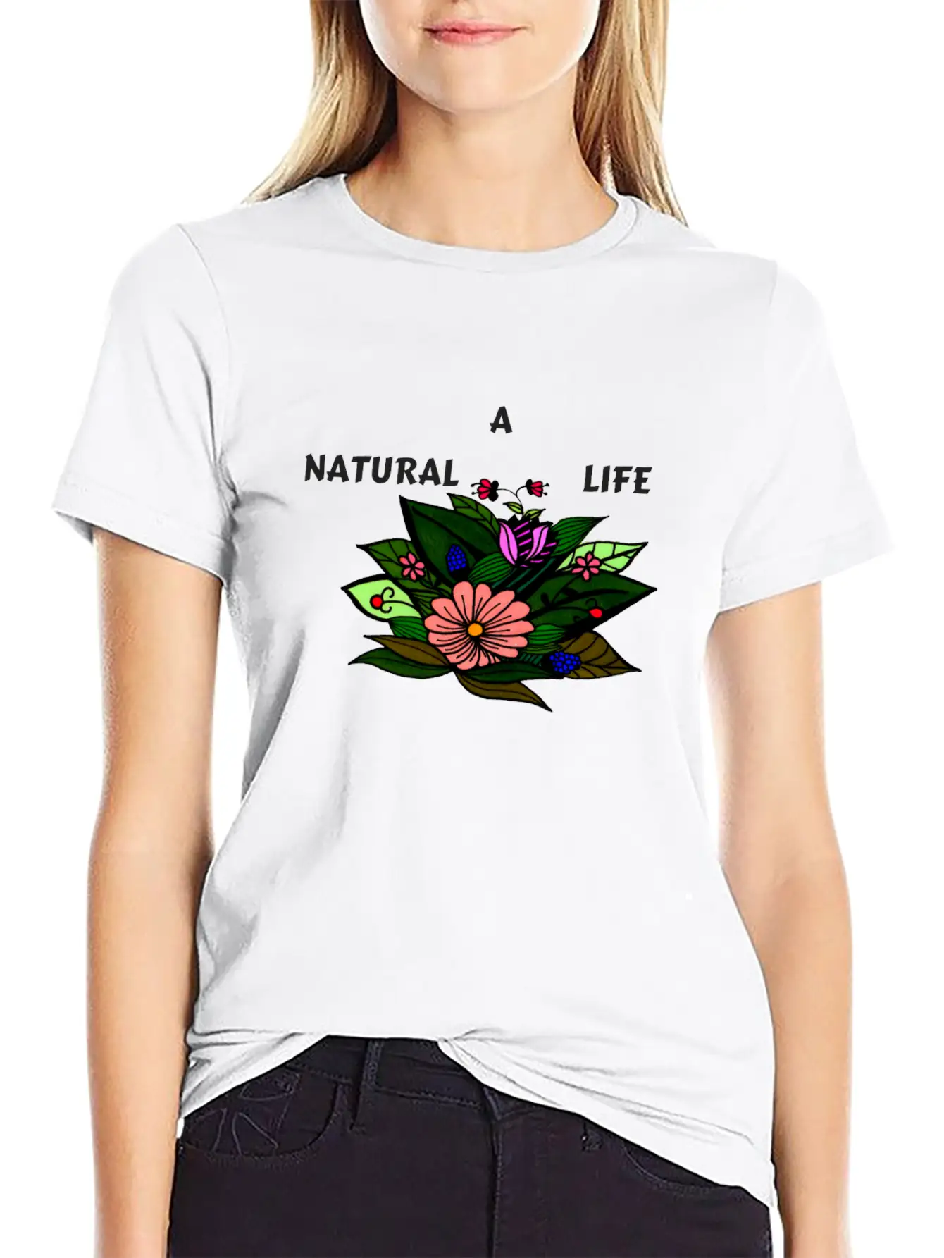 A NATURAL LIFE Modern Fit Casual T-Shirt – Clean And Versatile Design