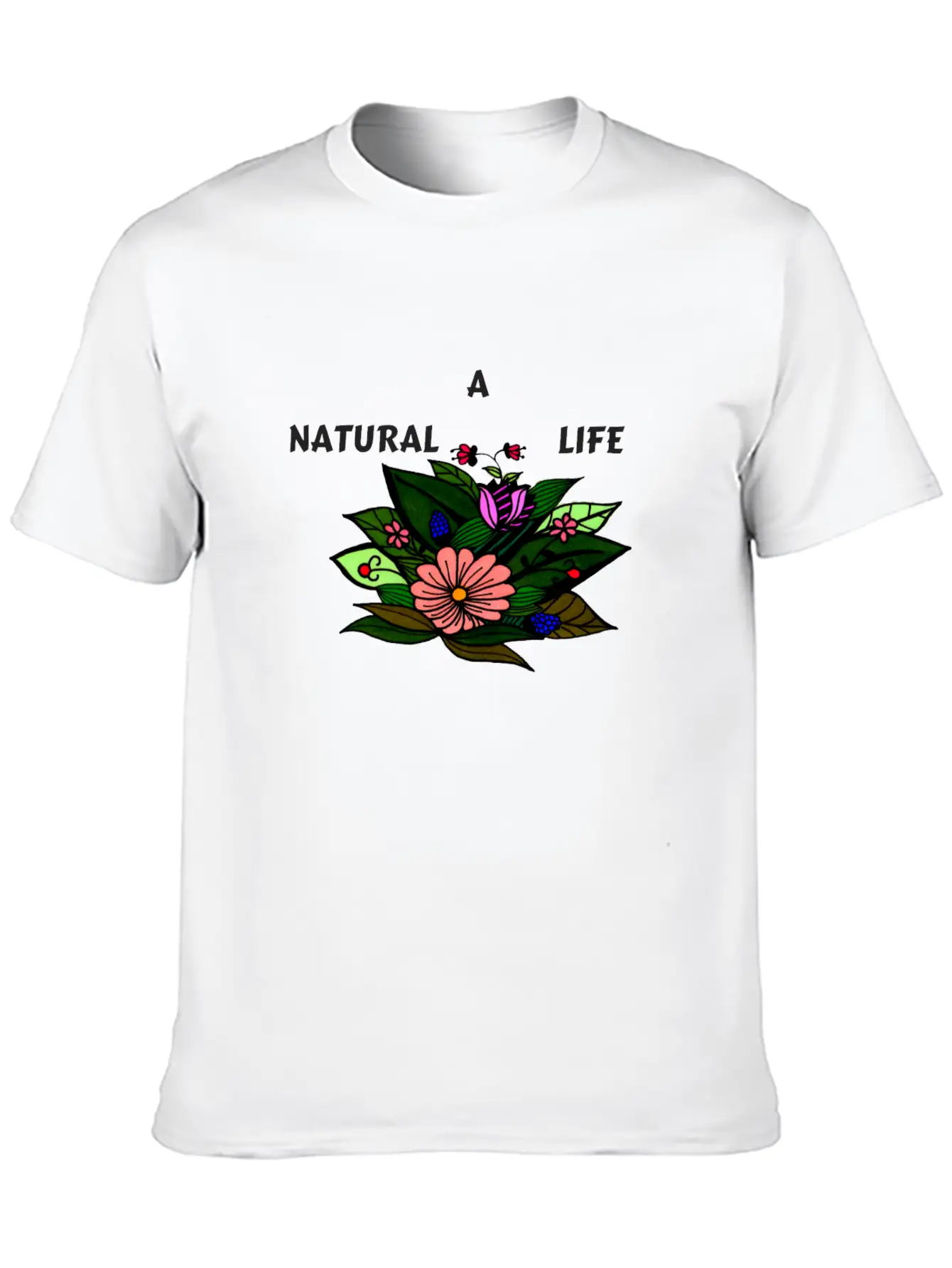 A NATURAL LIFE Modern Fit Casual T-Shirt – Clean And Versatile Design