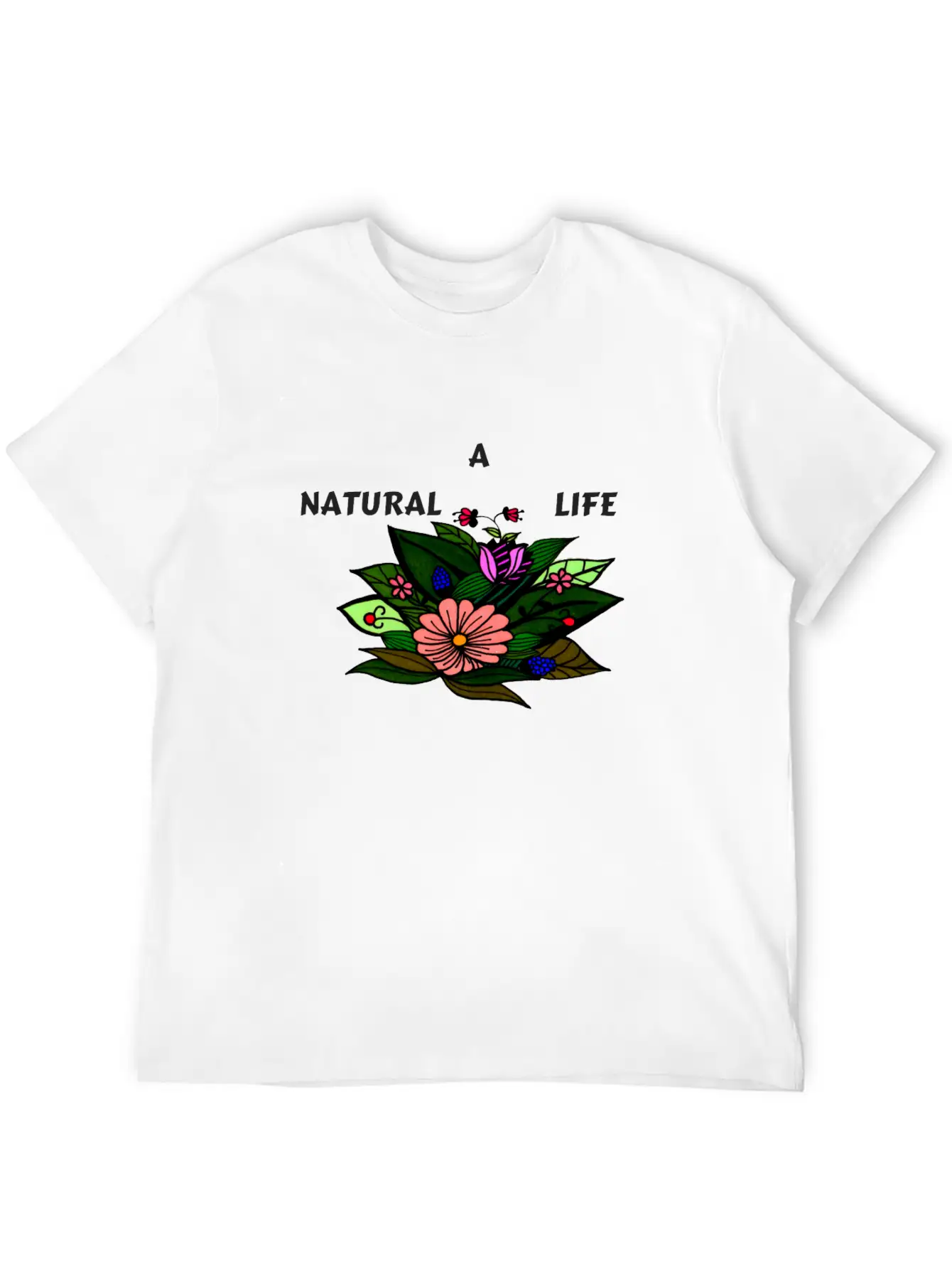 A NATURAL LIFE Modern Fit Casual T-Shirt – Clean And Versatile Design