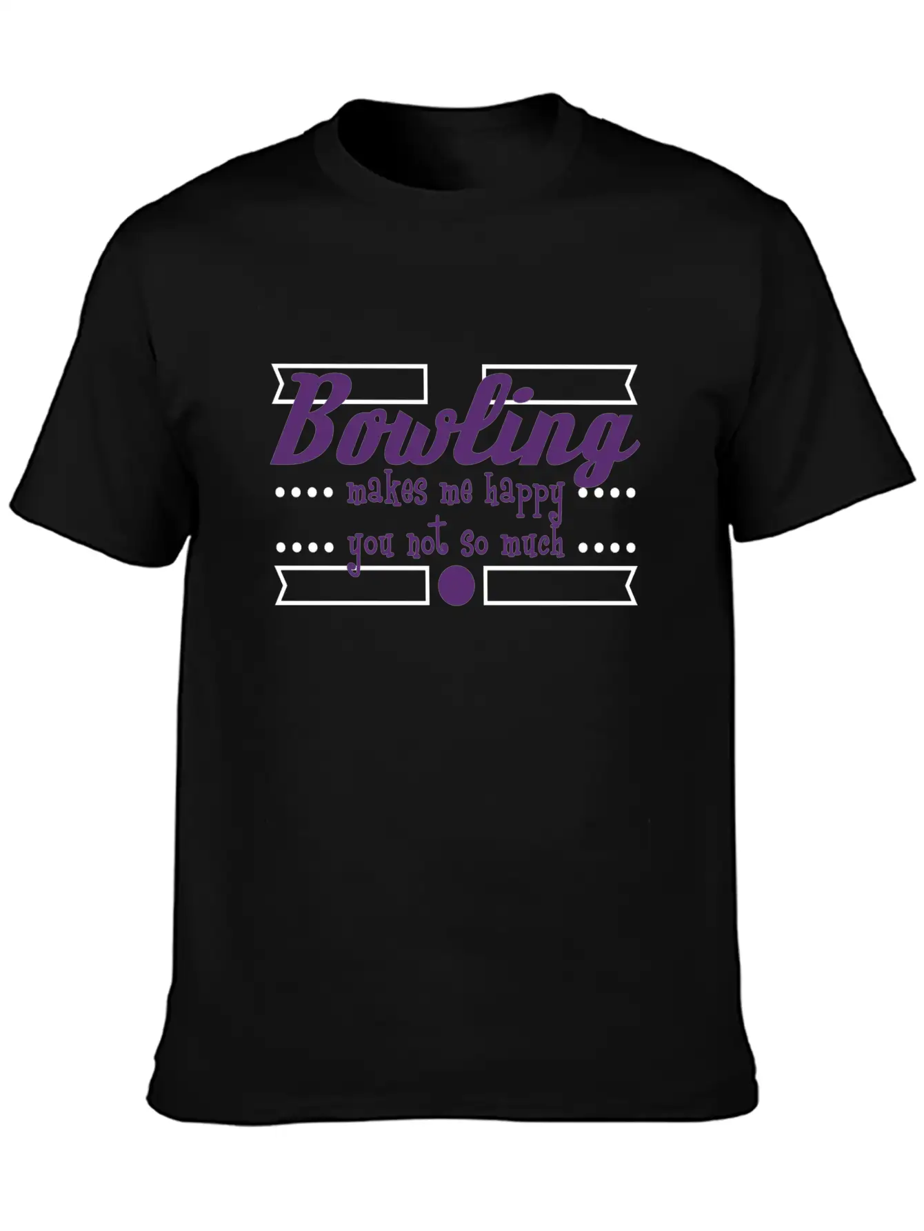 A Nice Bowling Tee For Bowlers "Bowling Makes Me Unisex Casual T-Shirt – Clean Design For Daily Comfort
