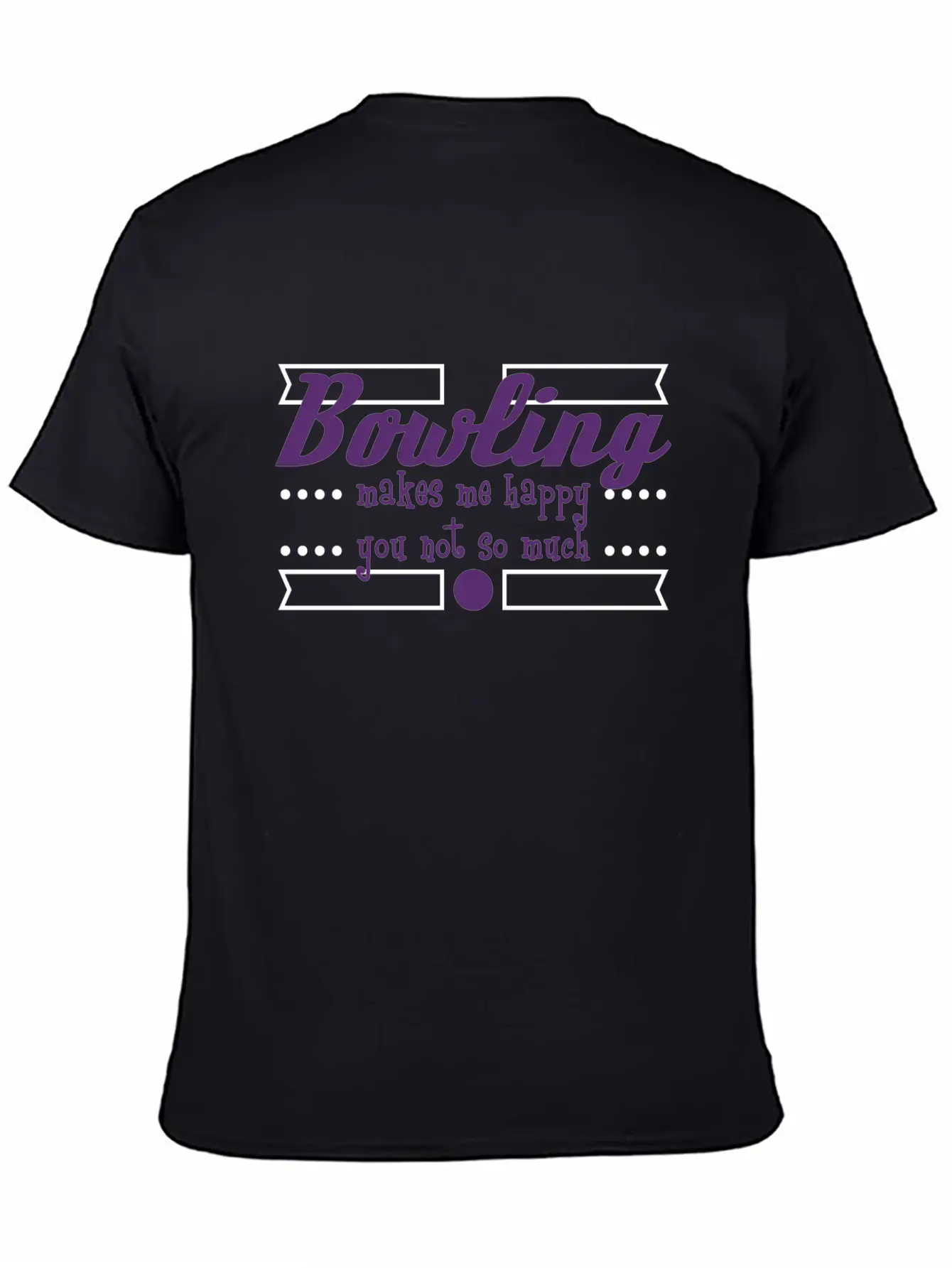 A Nice Bowling Tee For Bowlers "Bowling Makes Me Unisex Casual T-Shirt – Clean Design For Daily Comfort