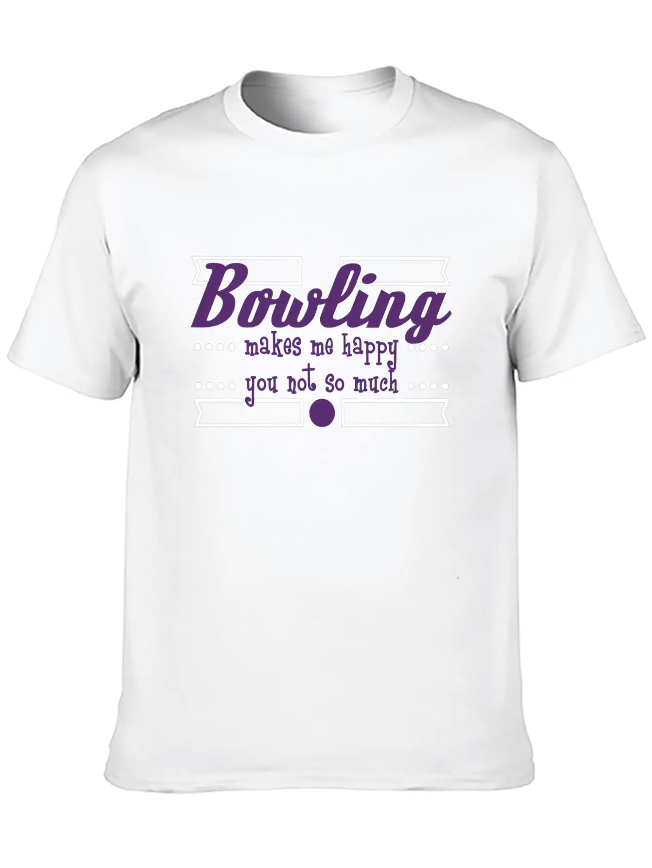 A Nice Bowling Tee For Bowlers "Bowling Makes Me Unisex Casual T-Shirt – Clean Design For Daily Comfort