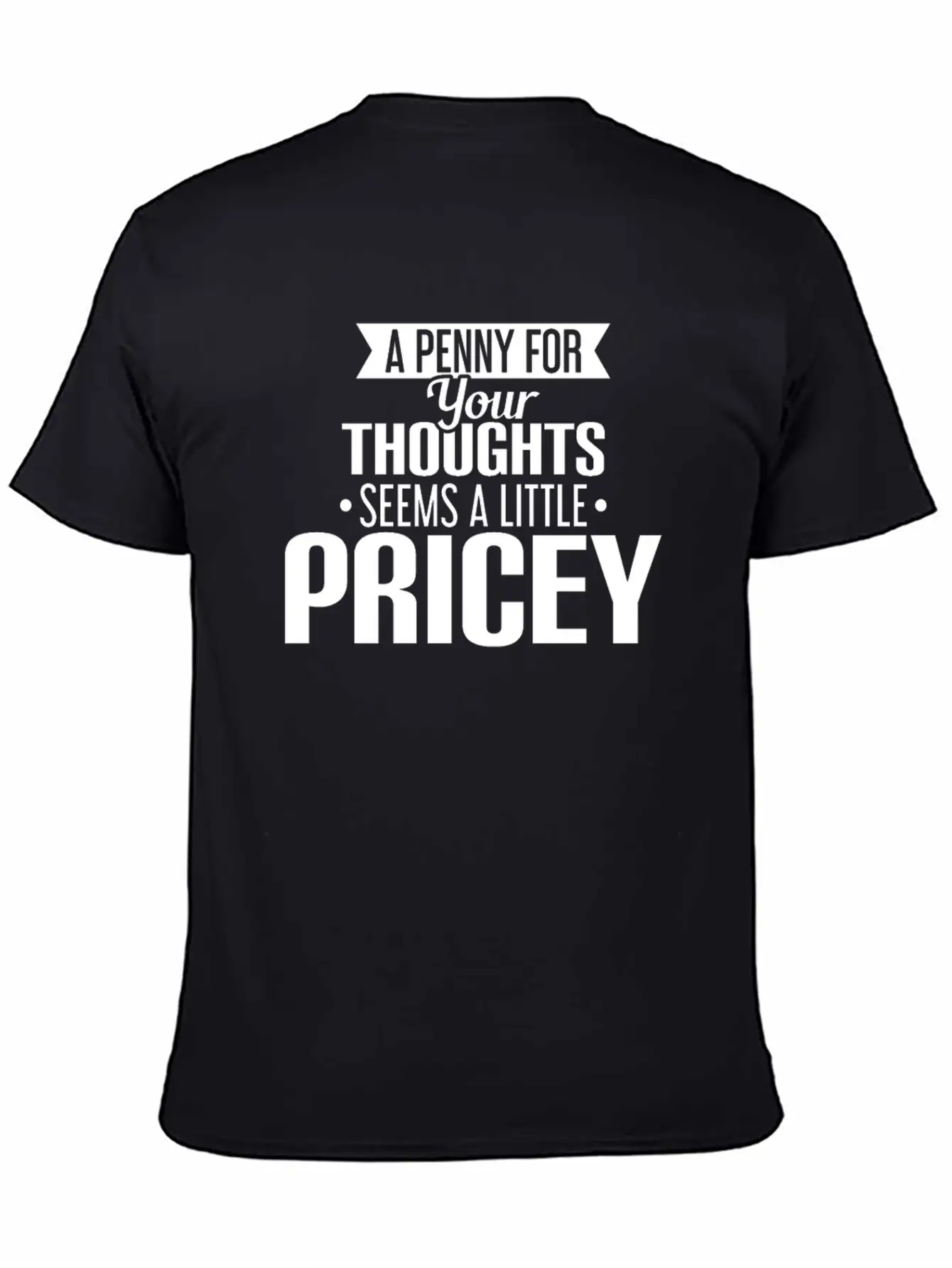 A Penny For Your Thoughts Seems A Little Pricey Lightweight Cotton T-Shirt – Daily Comfort Graphic Shirt