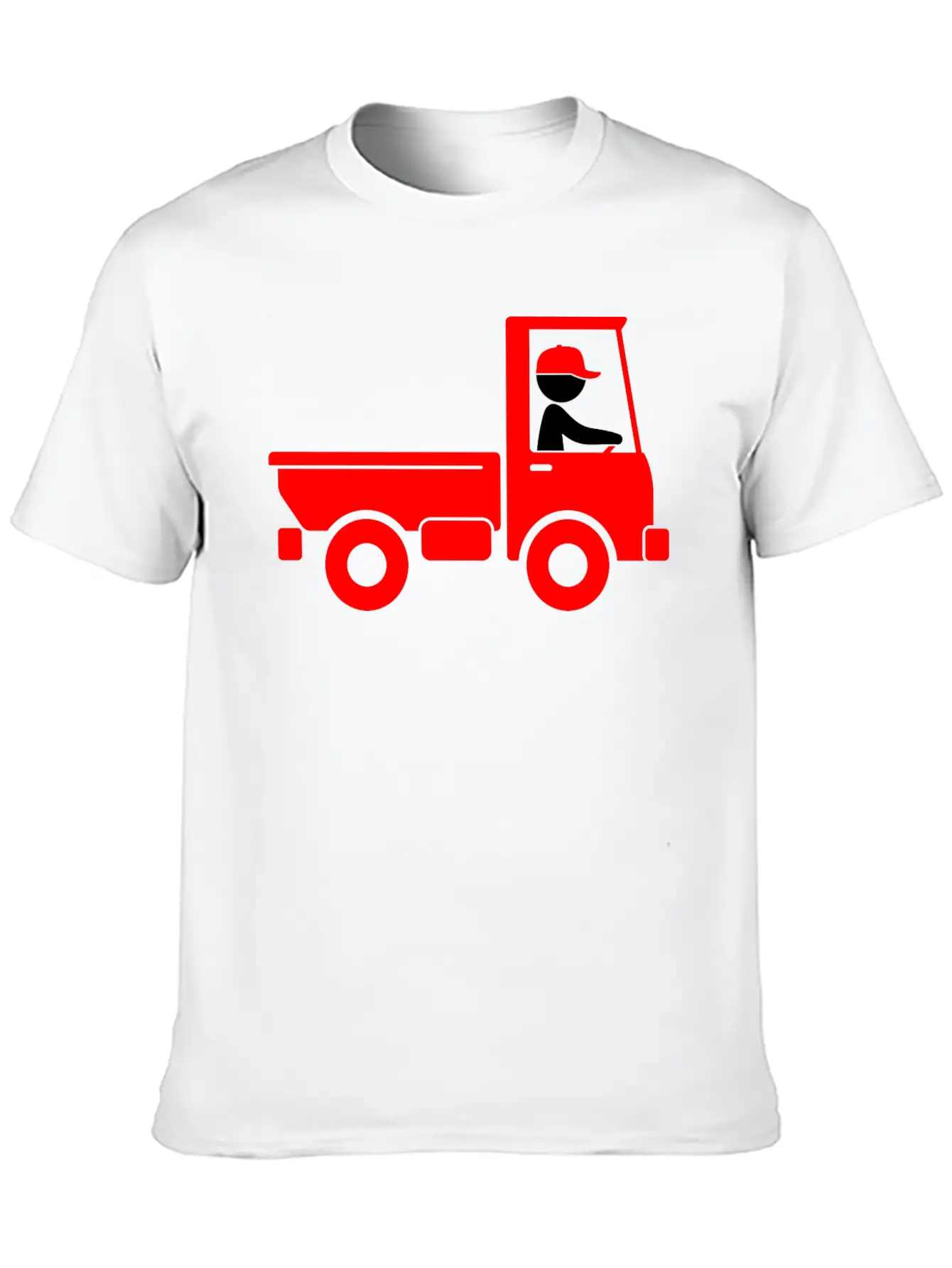A Pickup Truck Drives To A Warehouse Classic Fit Graphic Tee For Daily Comfort – Unisex Cotton Shirt